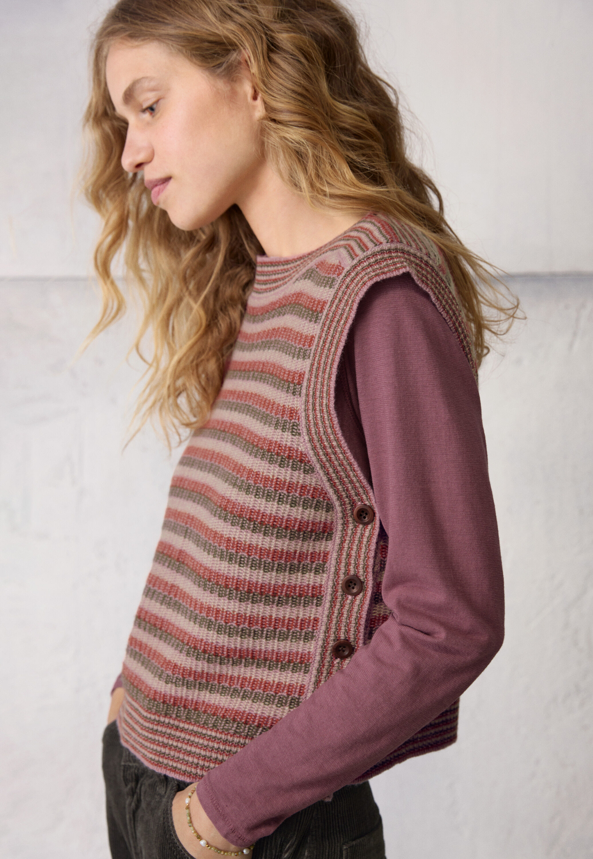 V-neck top