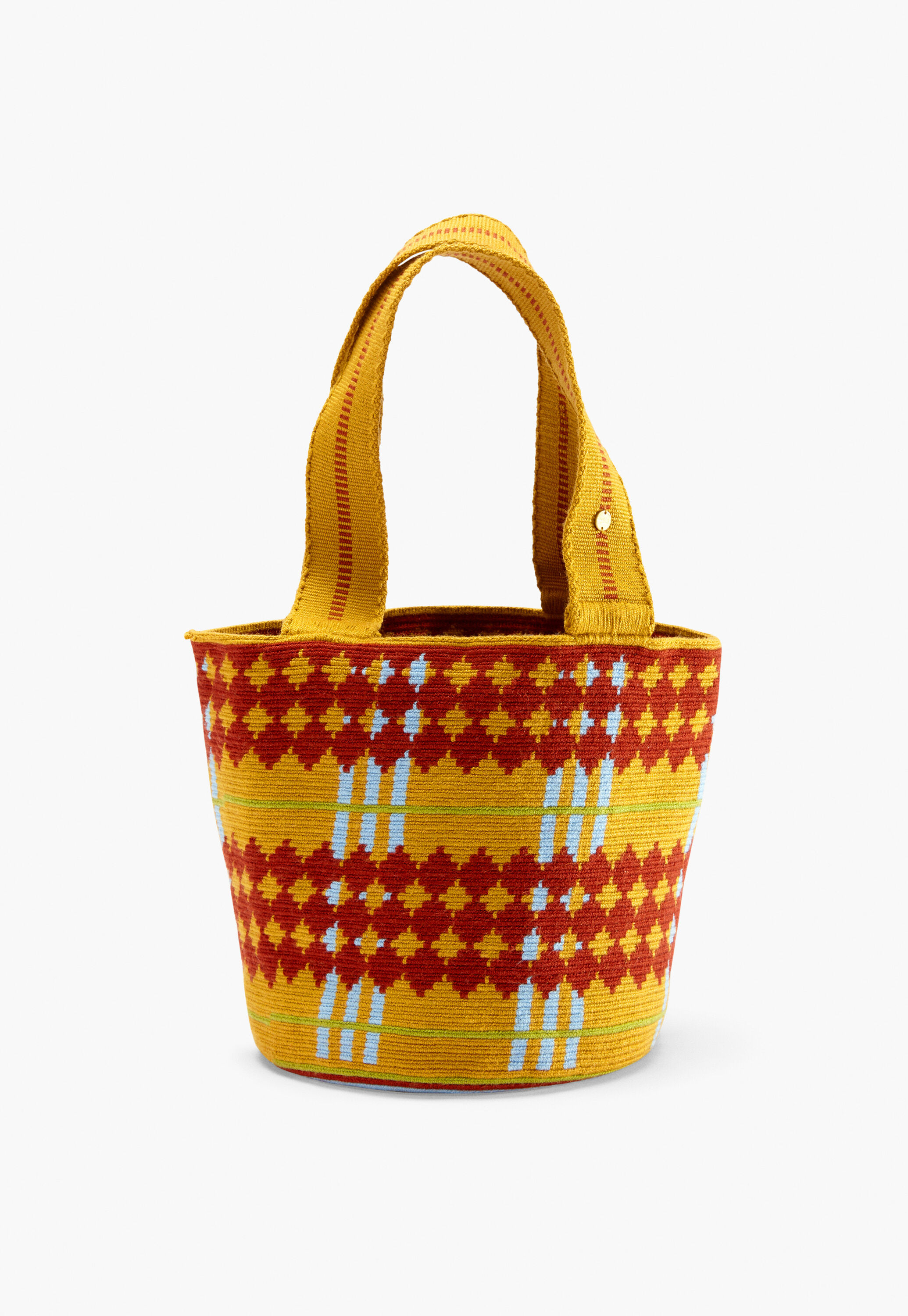 Woven small tote bag