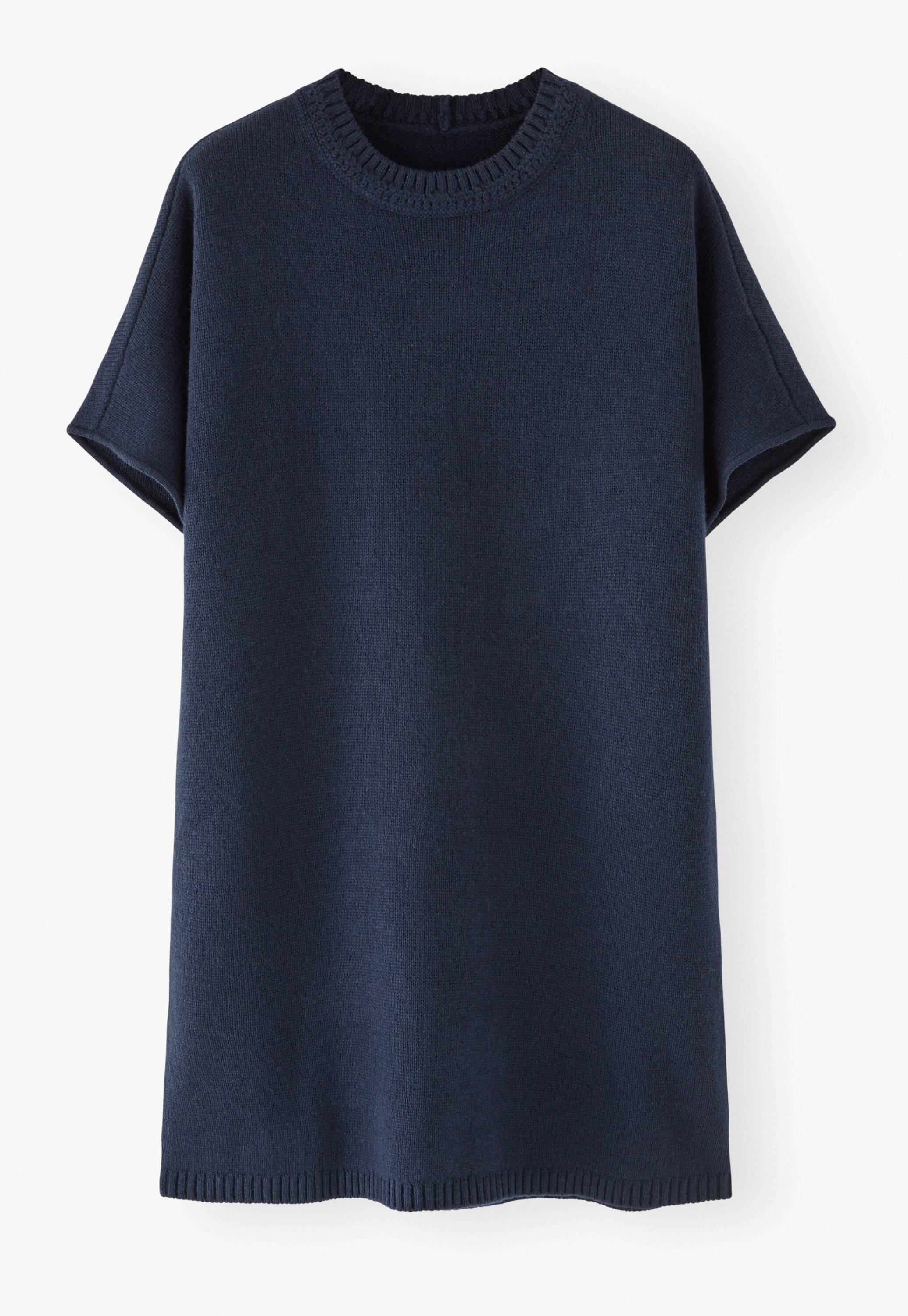 Dolman knitted dress, Indigo, large