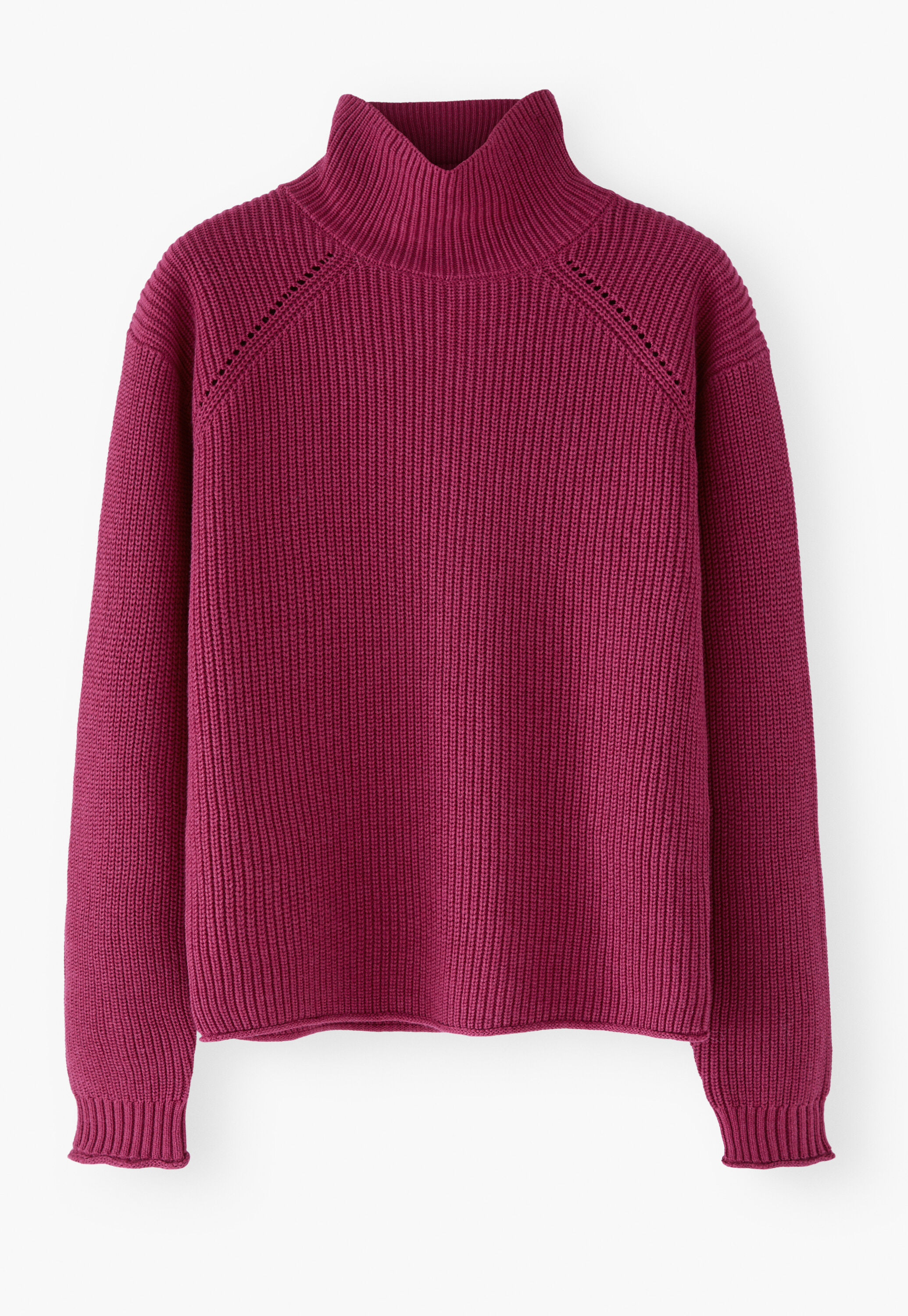 Ribbed roll-neck sweater