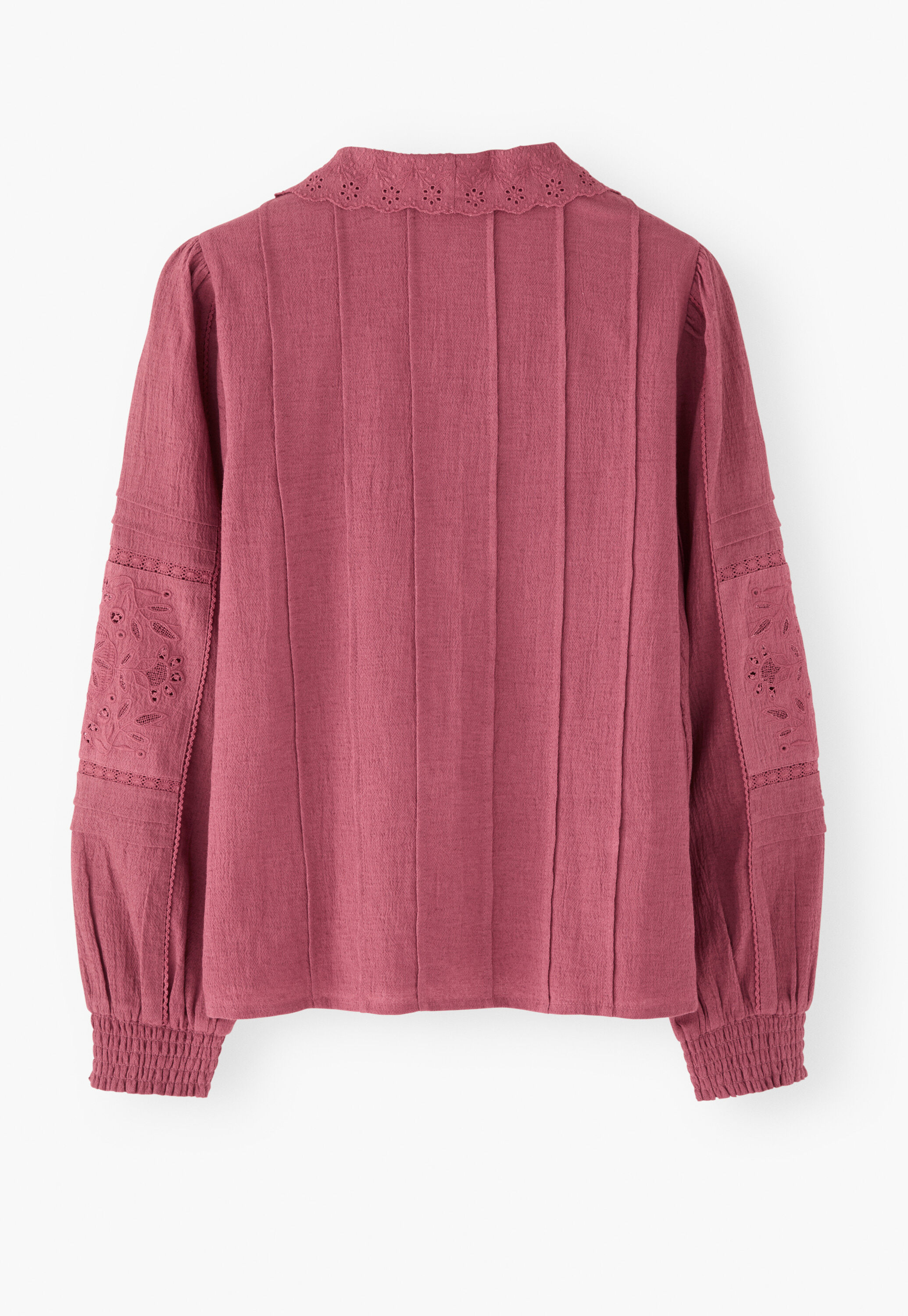 Lace blouse, Dusty rose, large