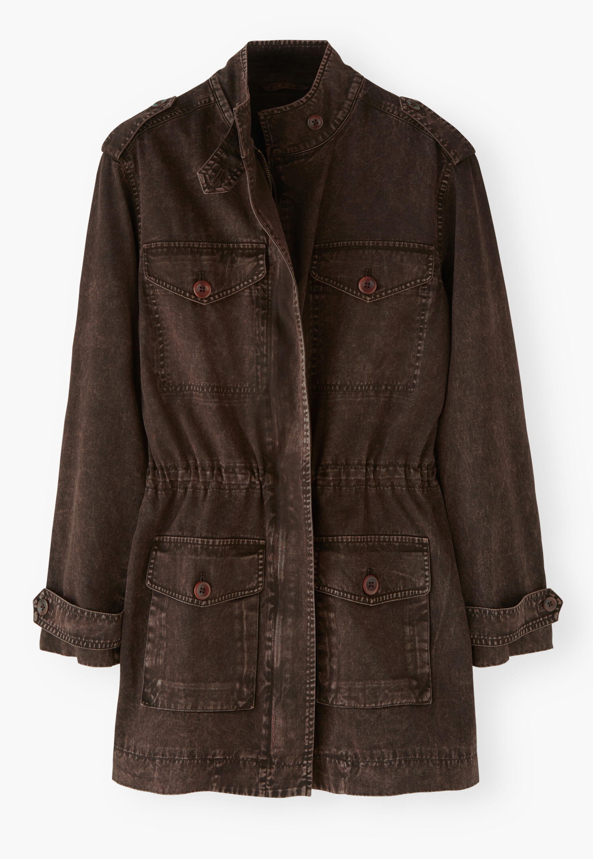 Laundered jacket, Dark chocolate, large