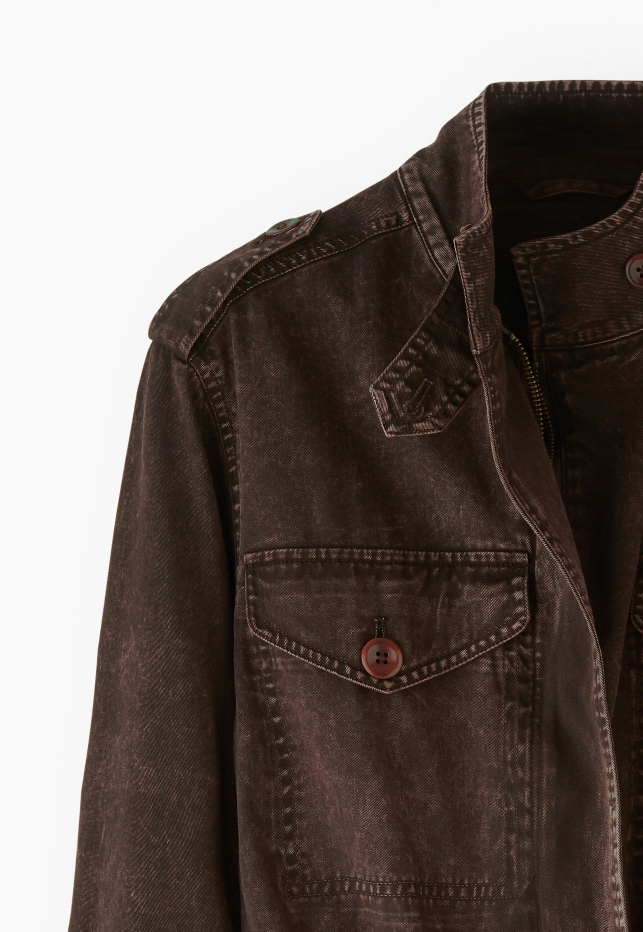 Laundered jacket, Dark chocolate, large