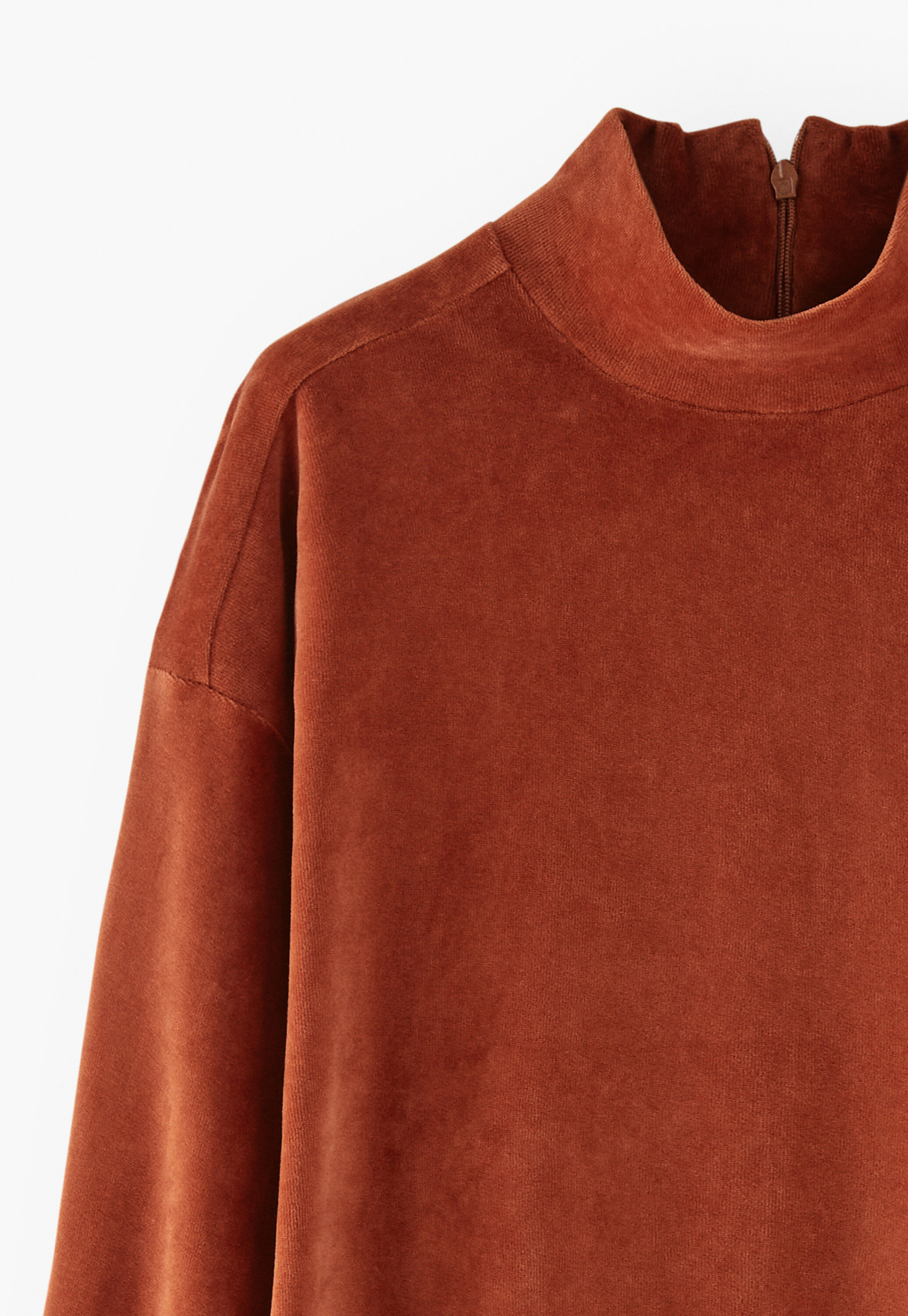 Jersey sweatshirt dress, Chilli, large