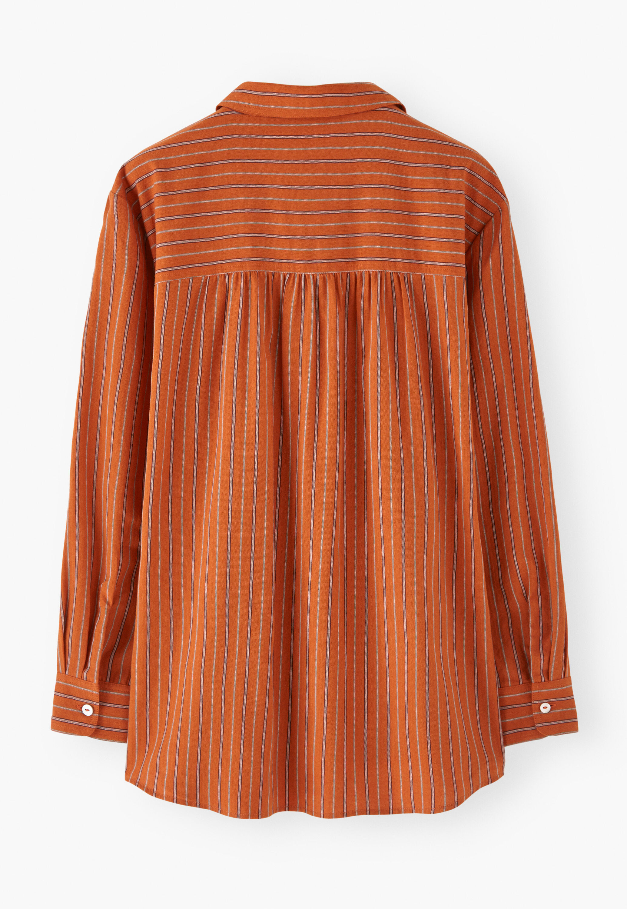 Striped blouse, Burnt orange, large