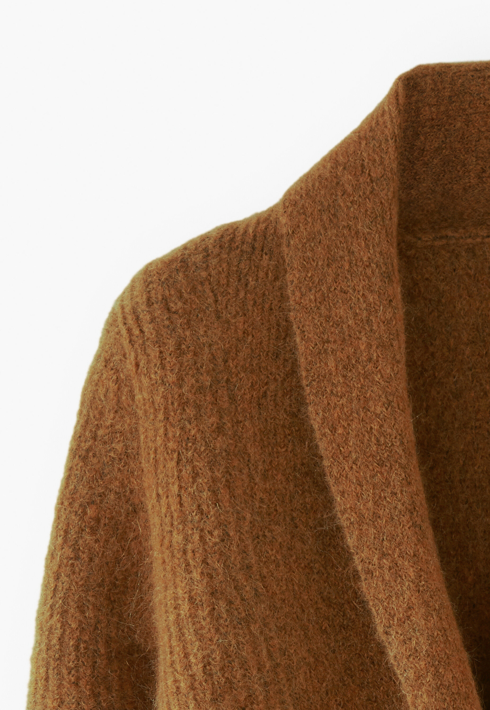 Shawl-collar cardigan, Burnt copper, large