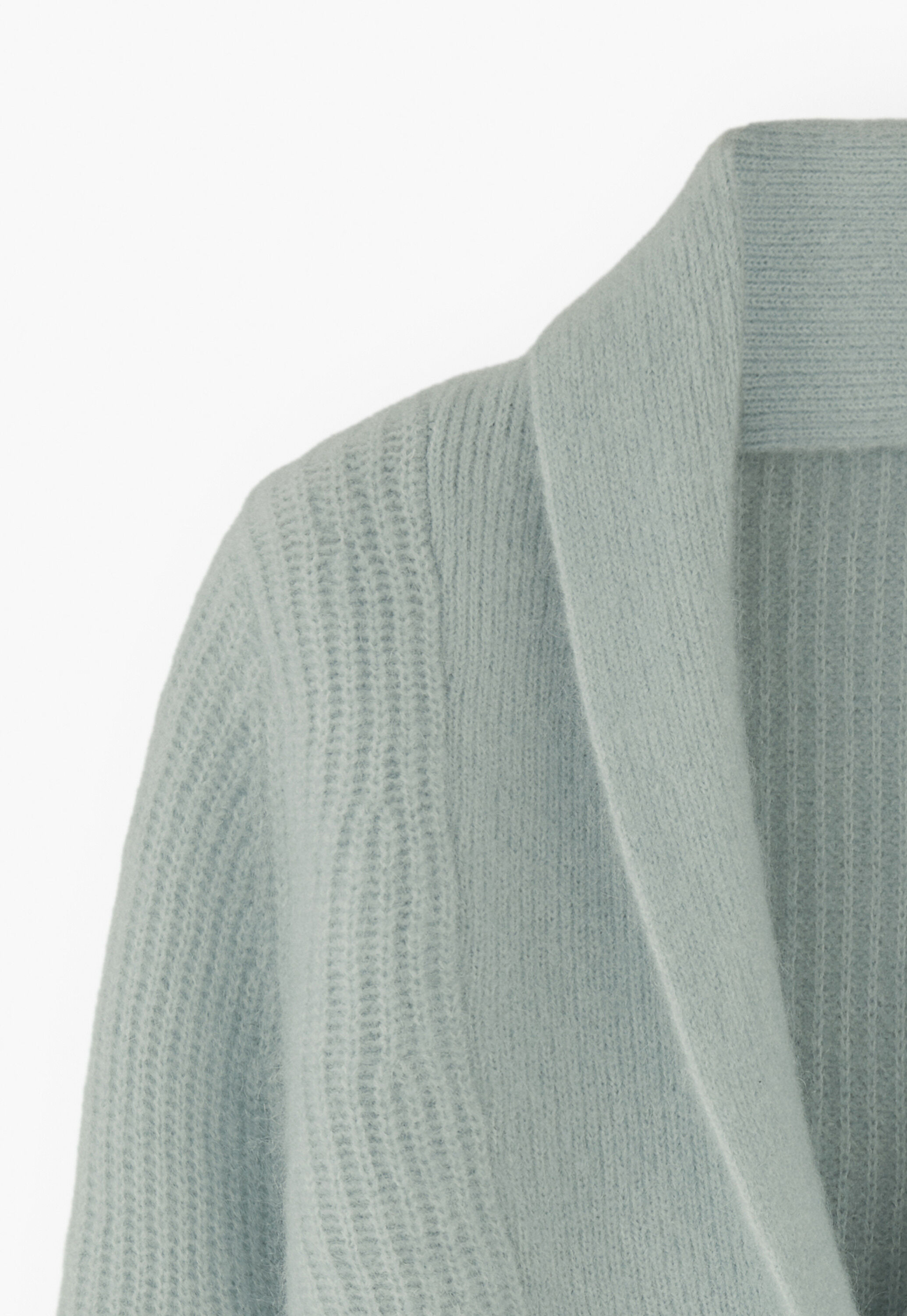 Shawl-collar cardigan