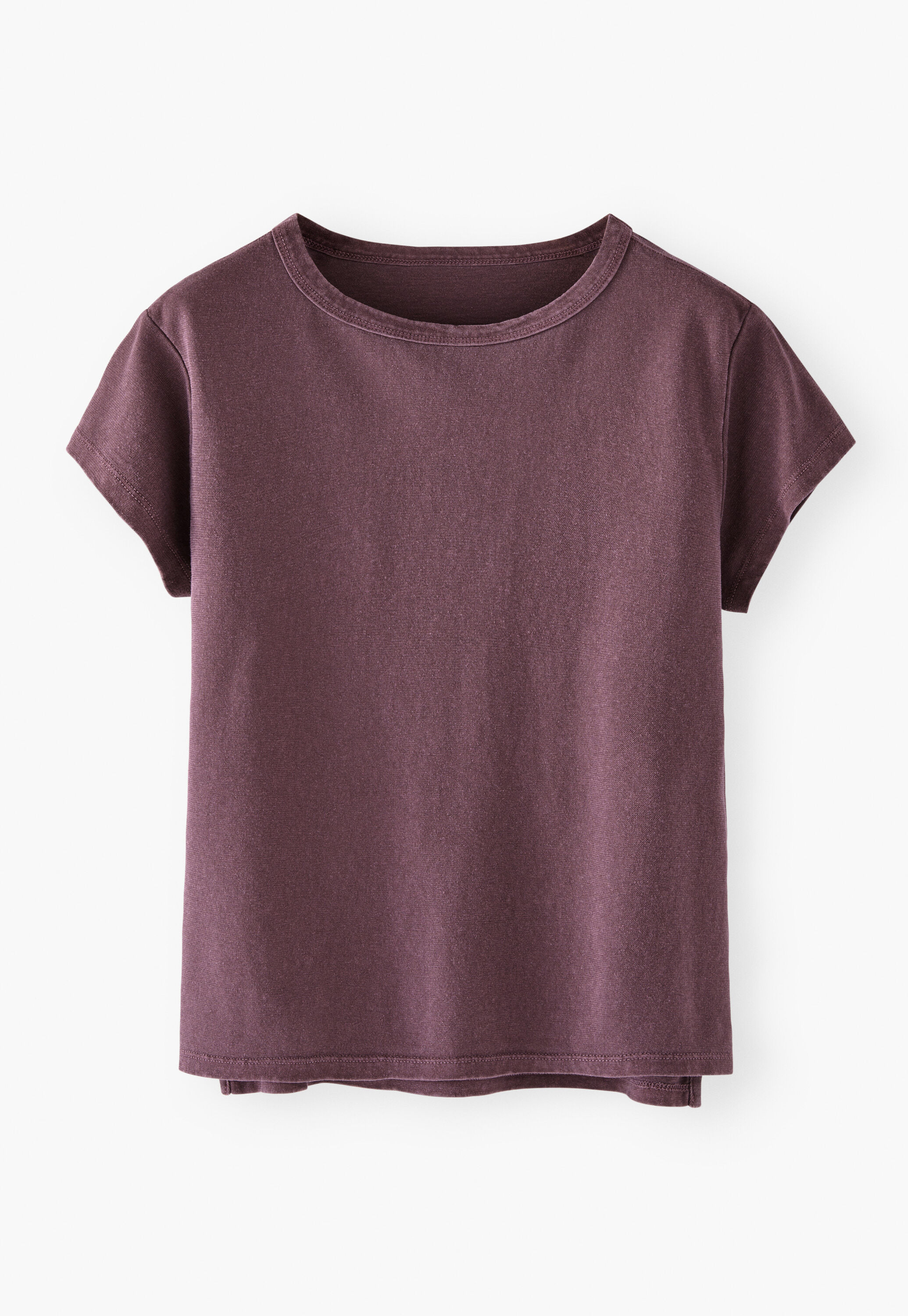 Jersey T-shirt, Aubergine, large