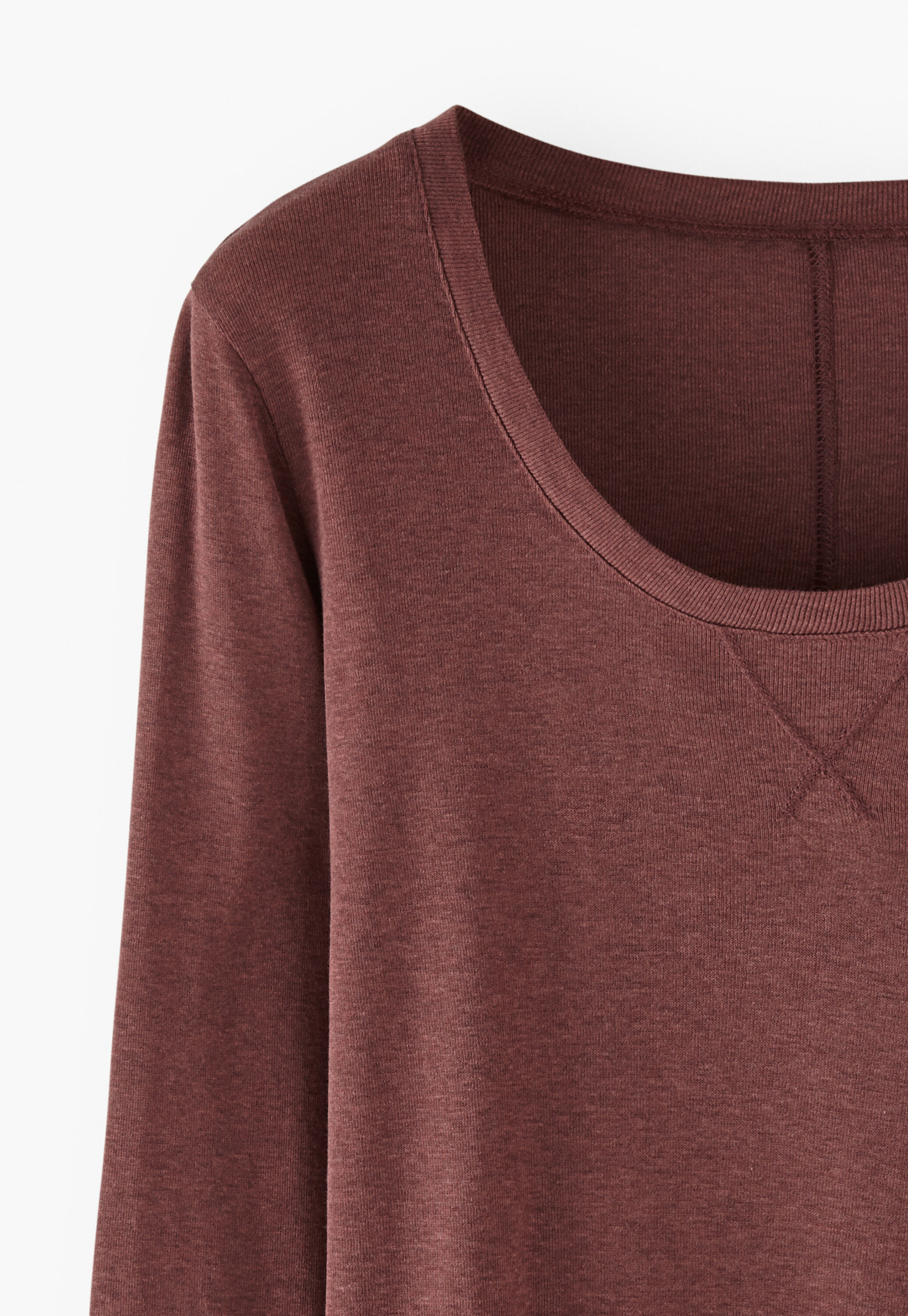 Scoop-neck top, Grape, large