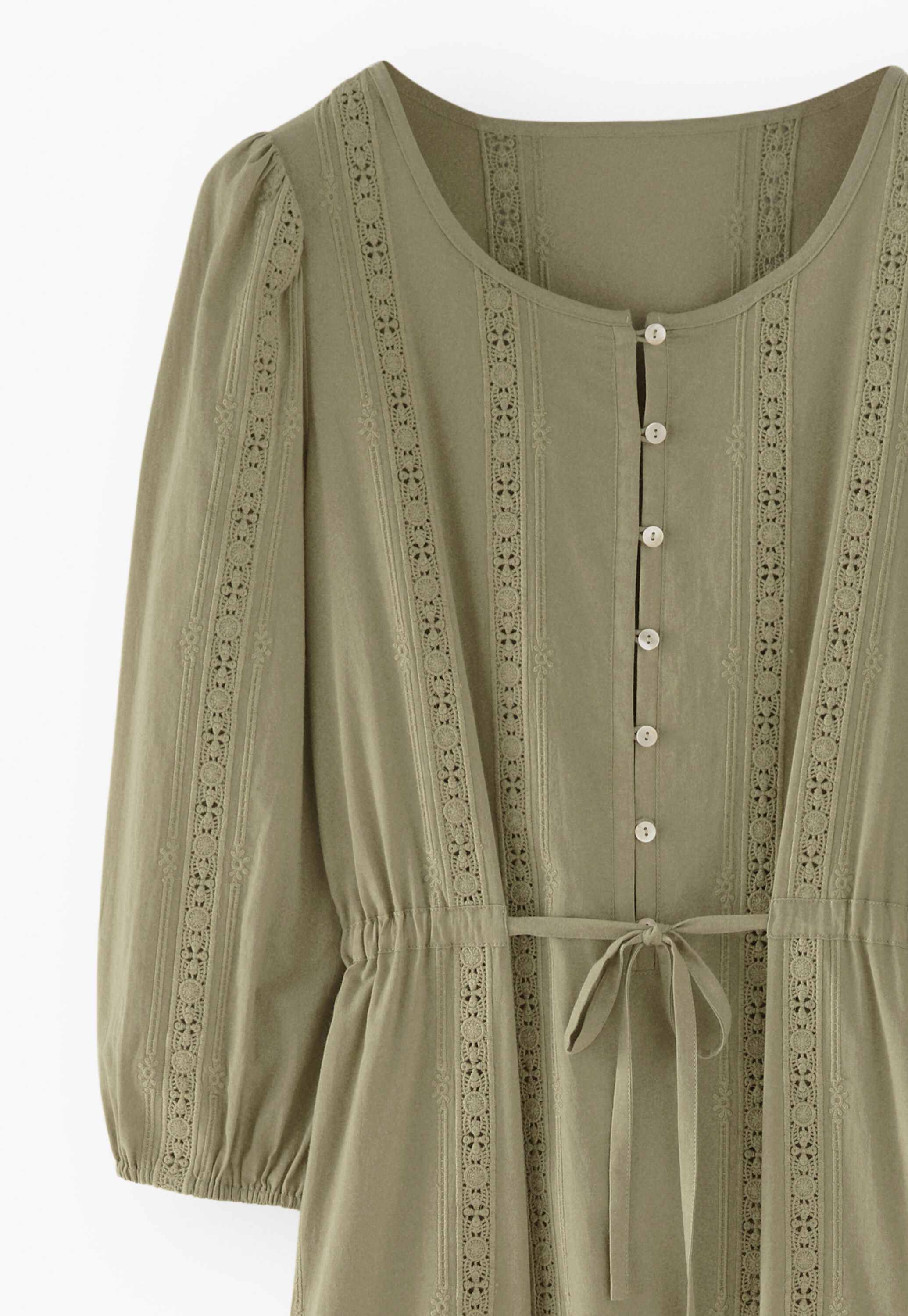 Embroidered maxi-dress
