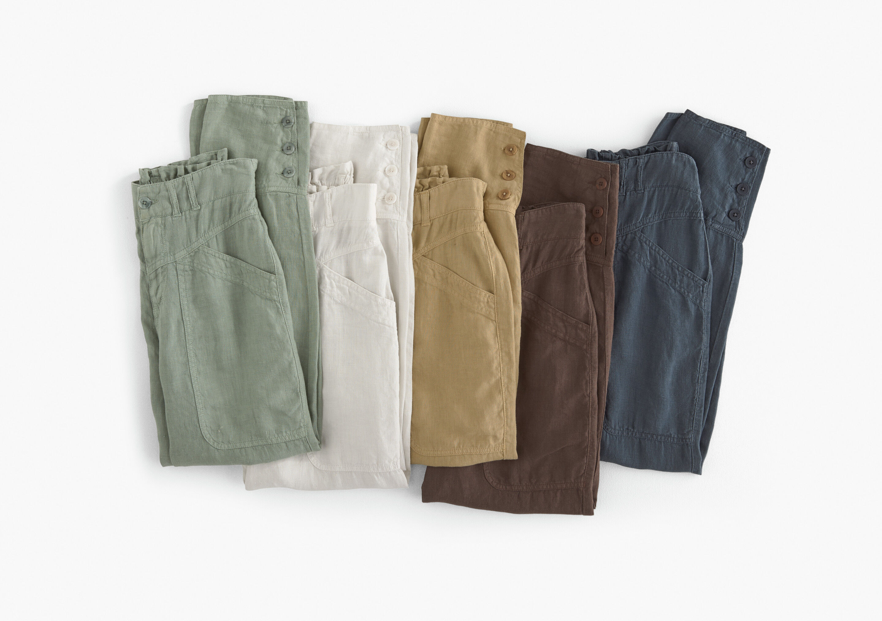 Wide-leg cord trousers