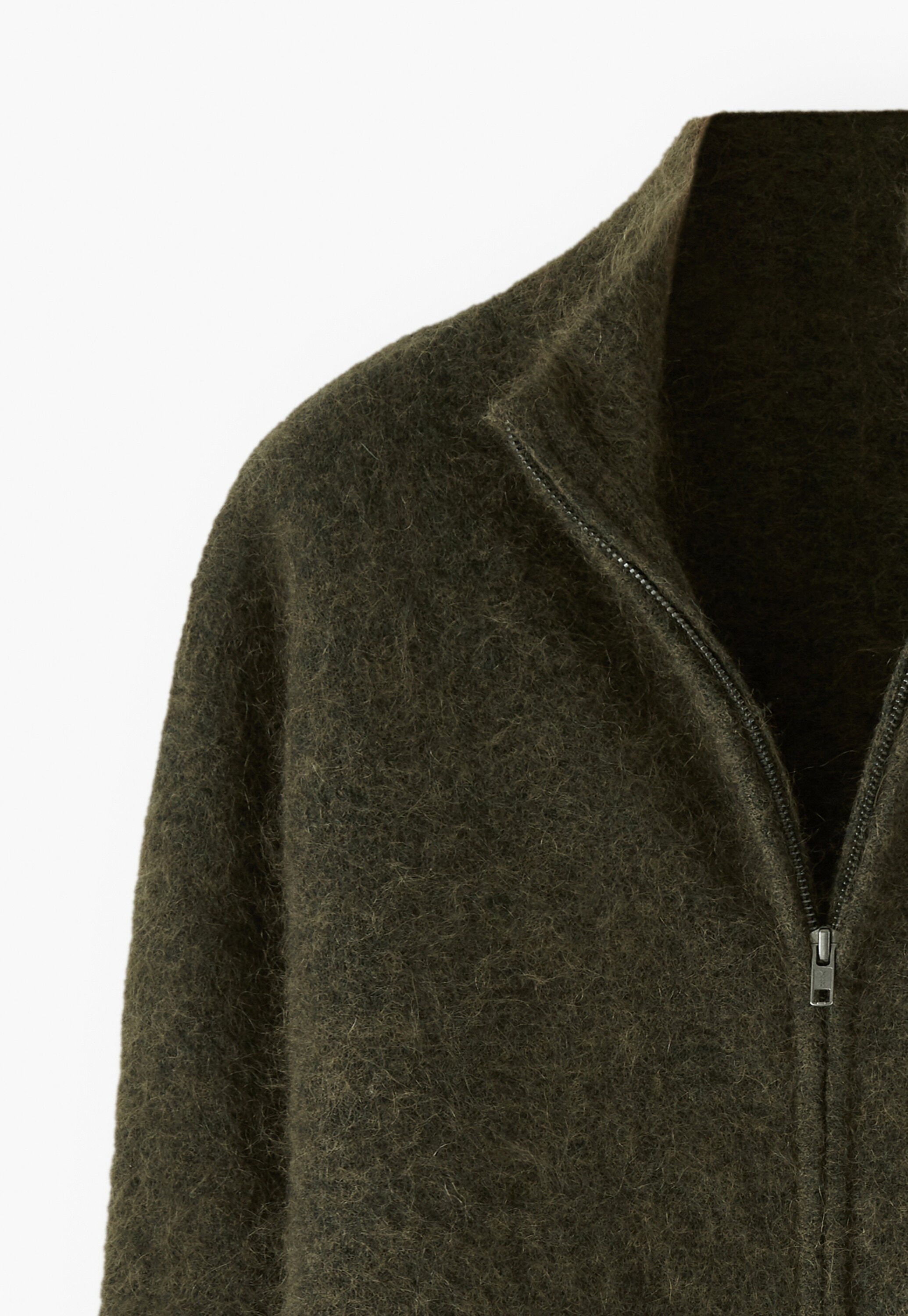 Zip-up sweater