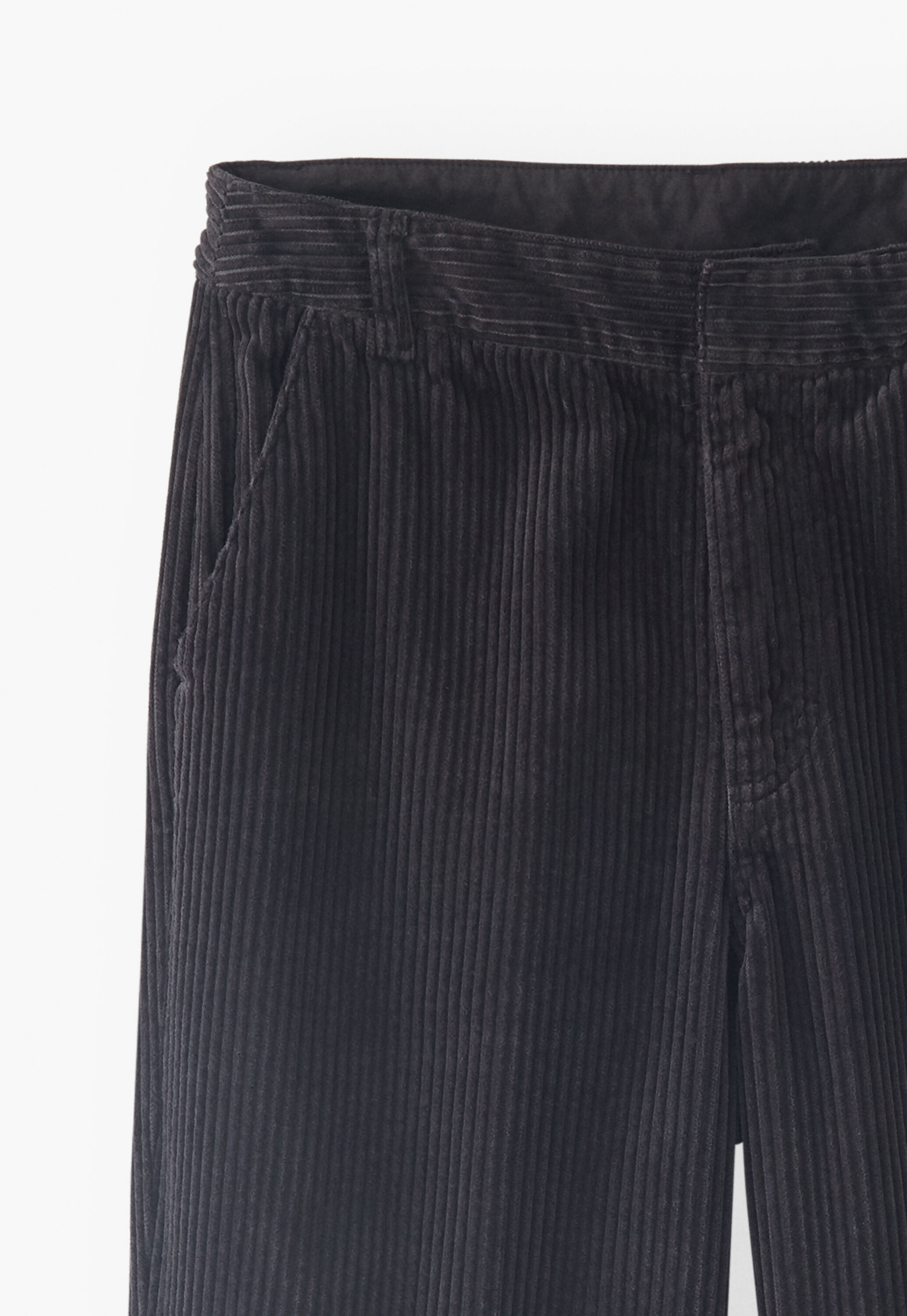 Straight-leg cord trousers