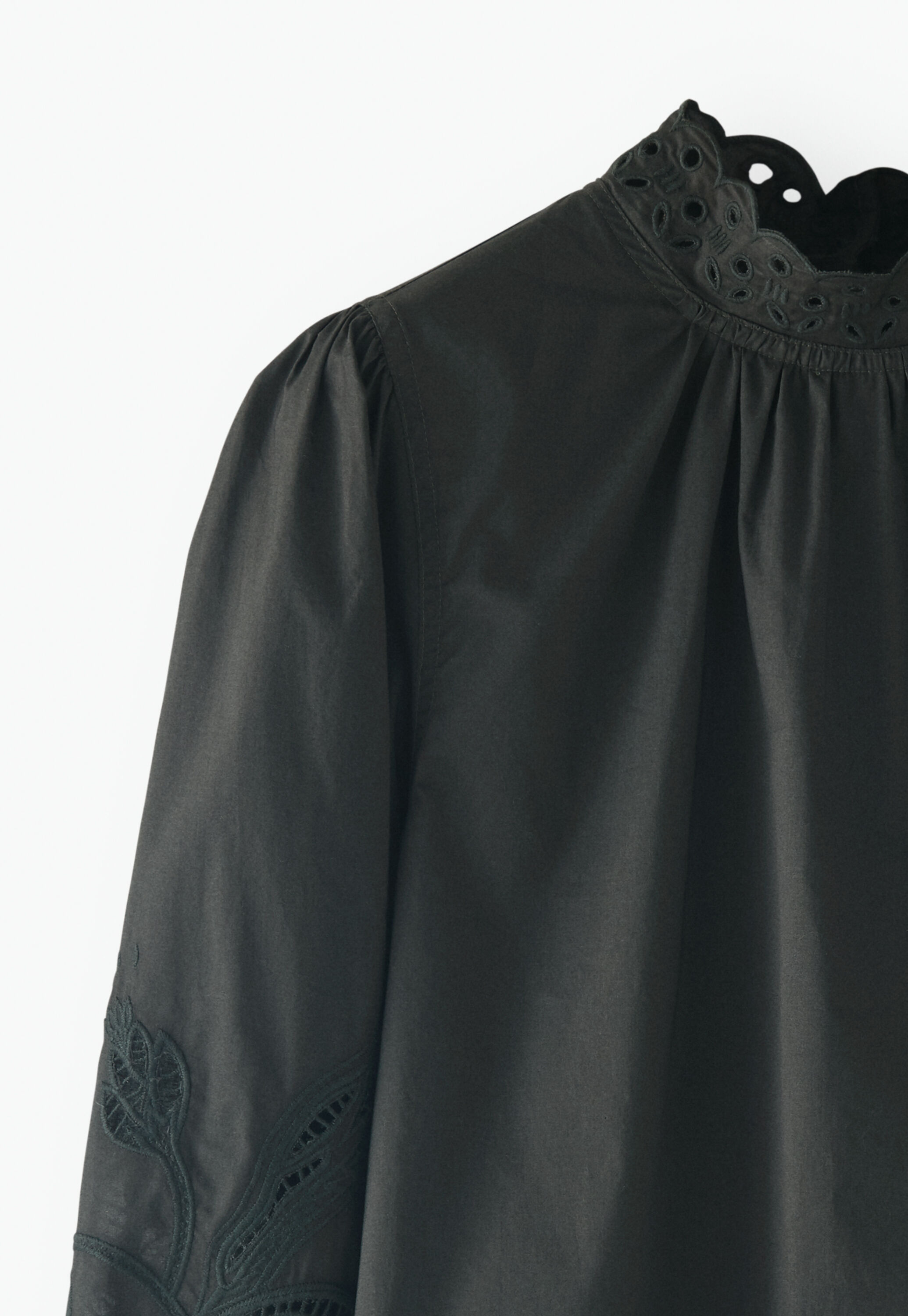 Button-back blouse