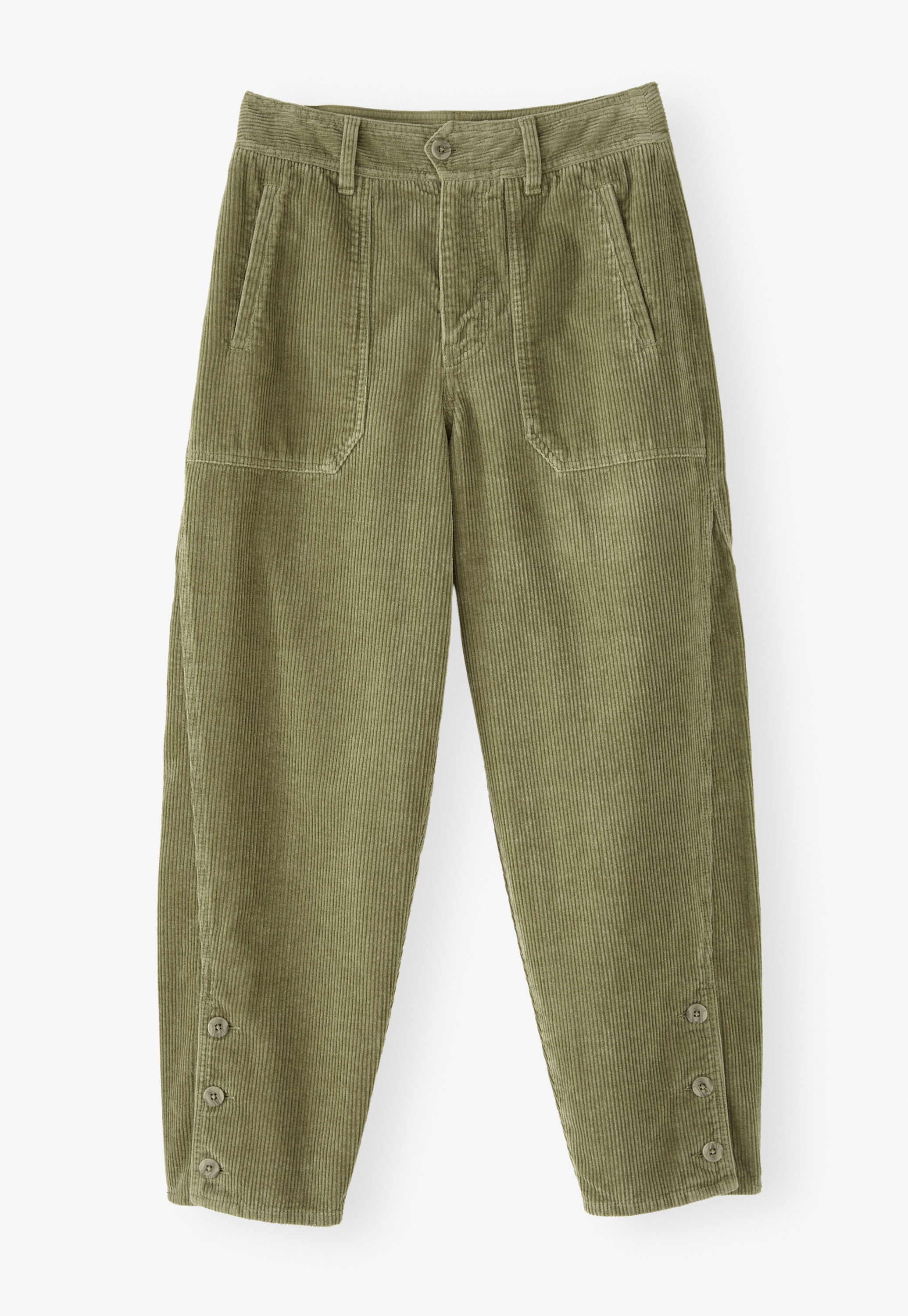 Relaxed carrot-fit cords