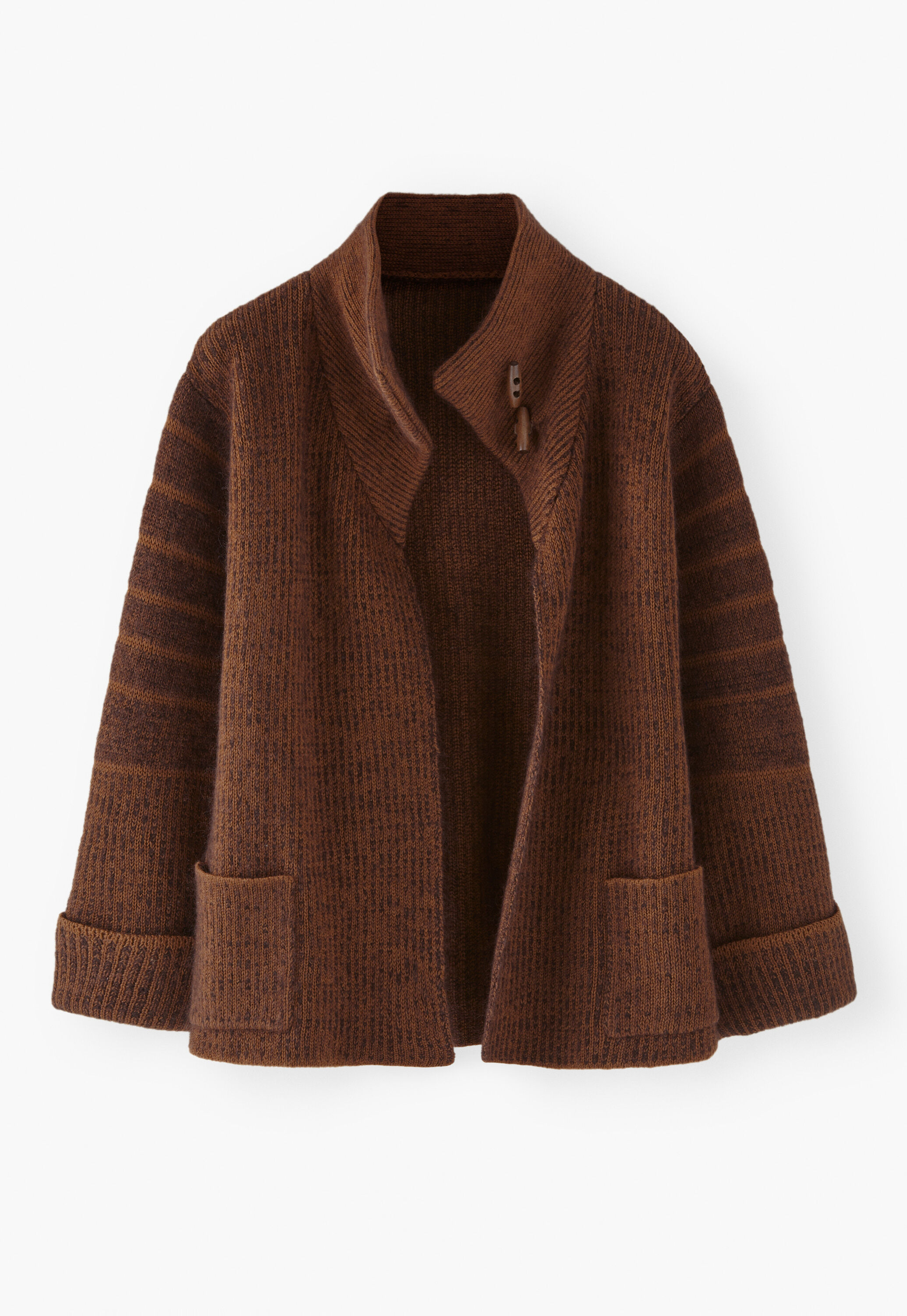 Knitted jacket, Espresso, large