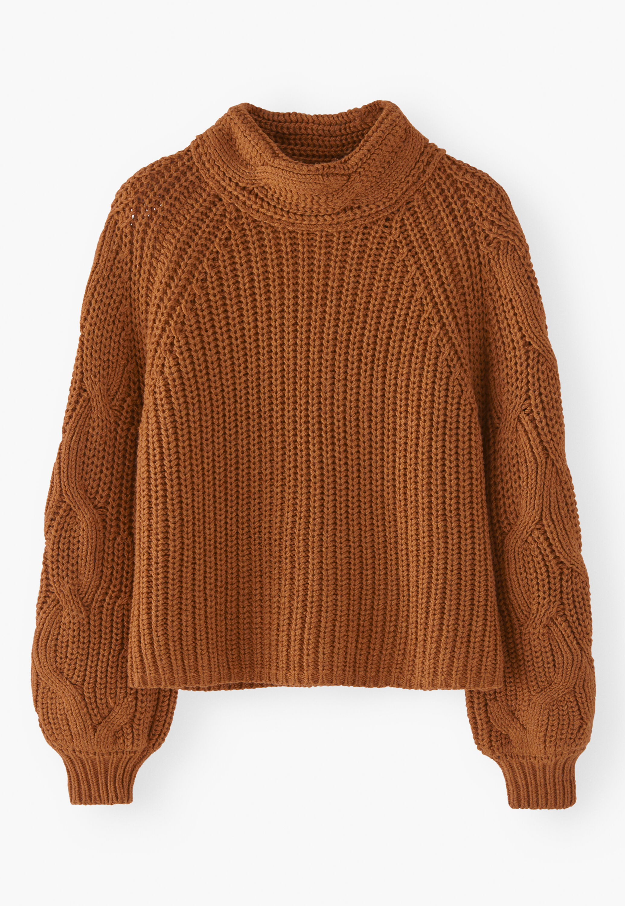 Cable-knit sweater