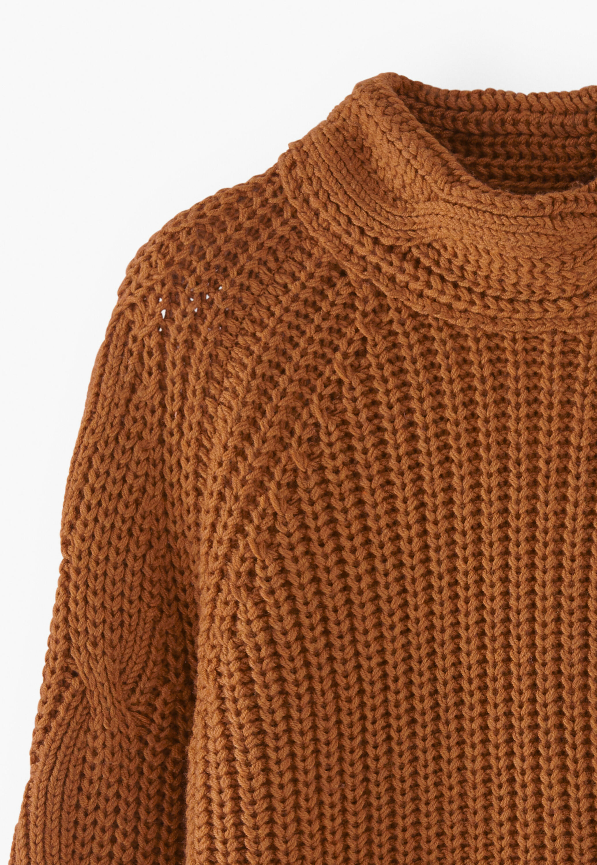 Cable-knit sweater