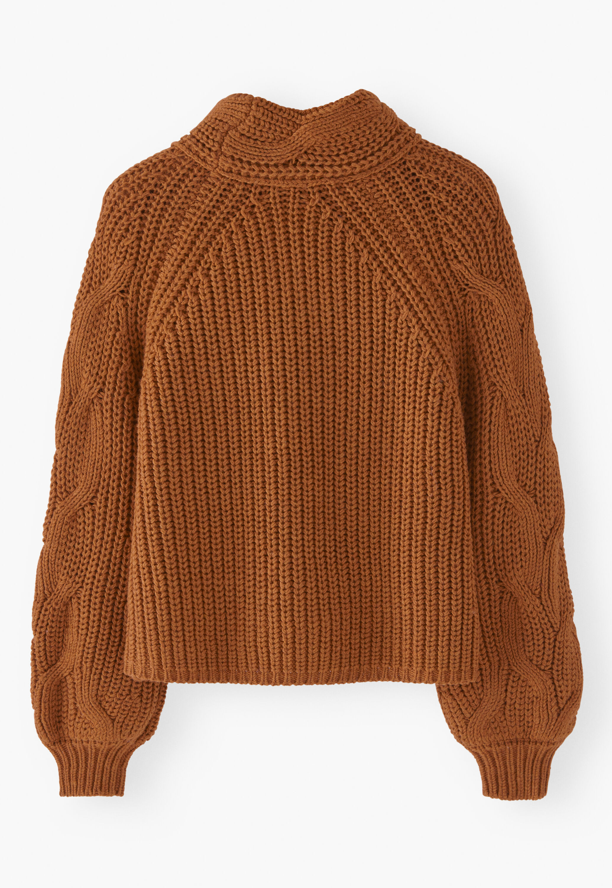 Cable-knit sweater