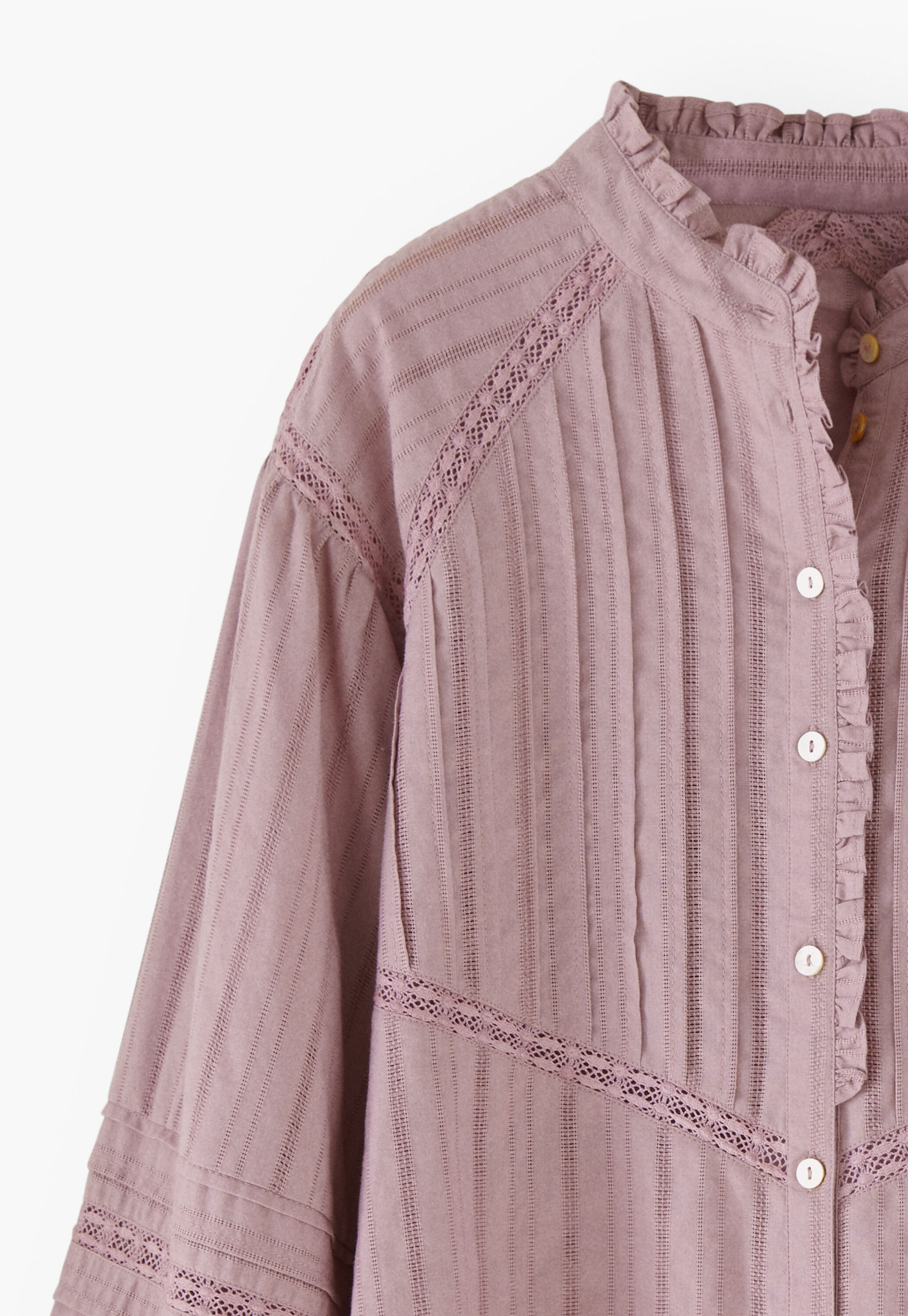 Tuck-detail blouse