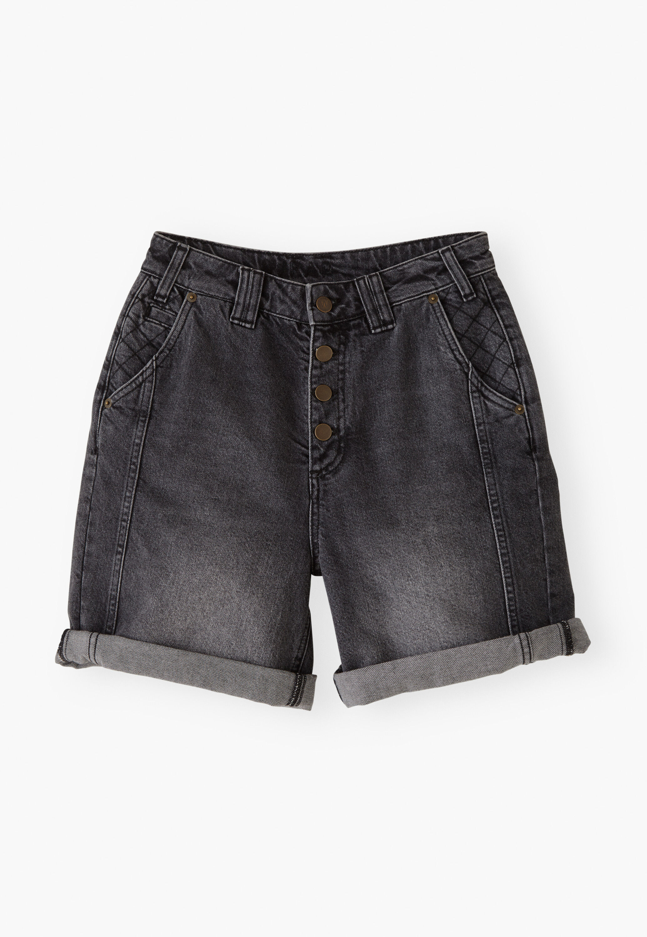 Denim shorts, Charcoal, large