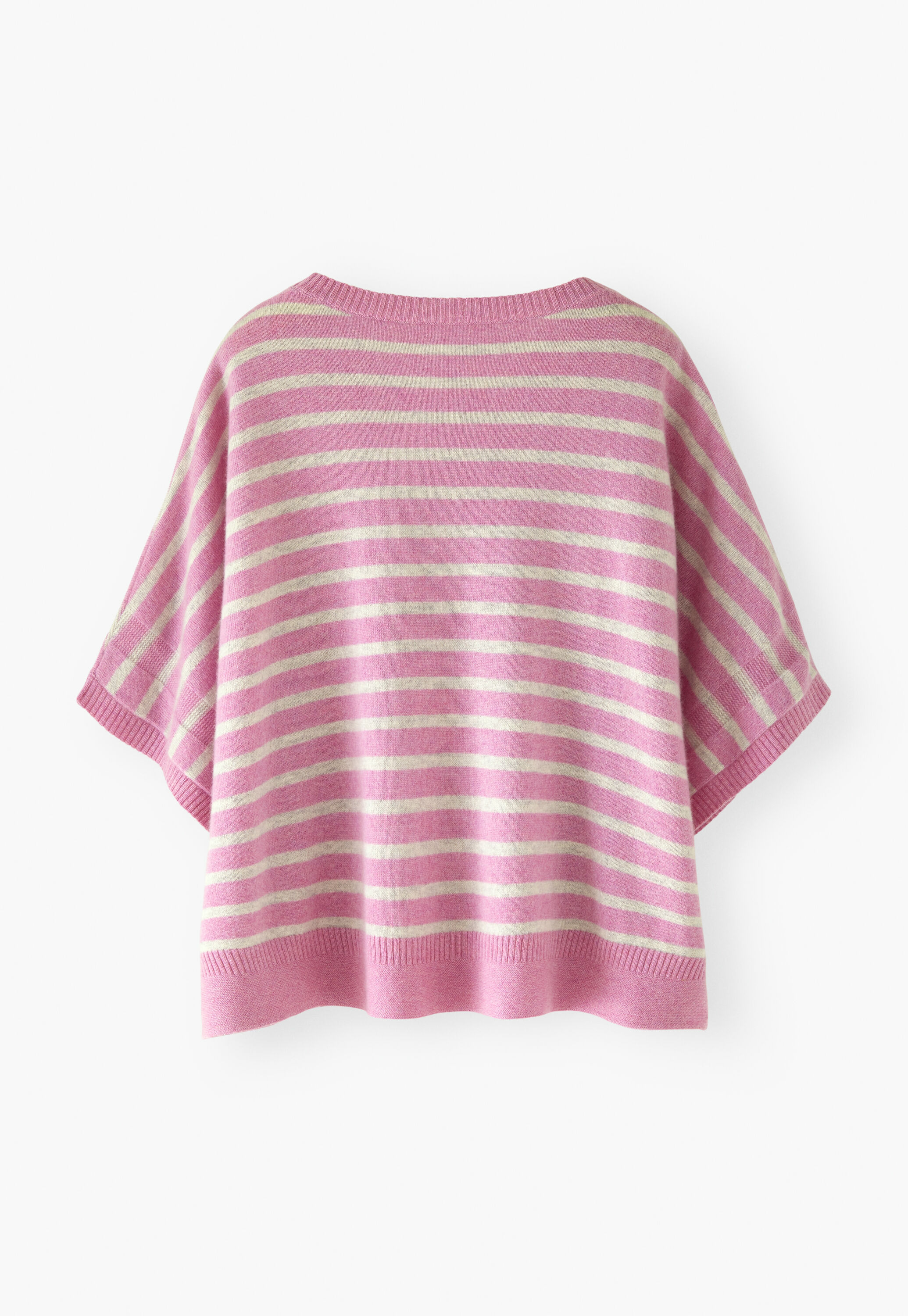 Striped poncho
