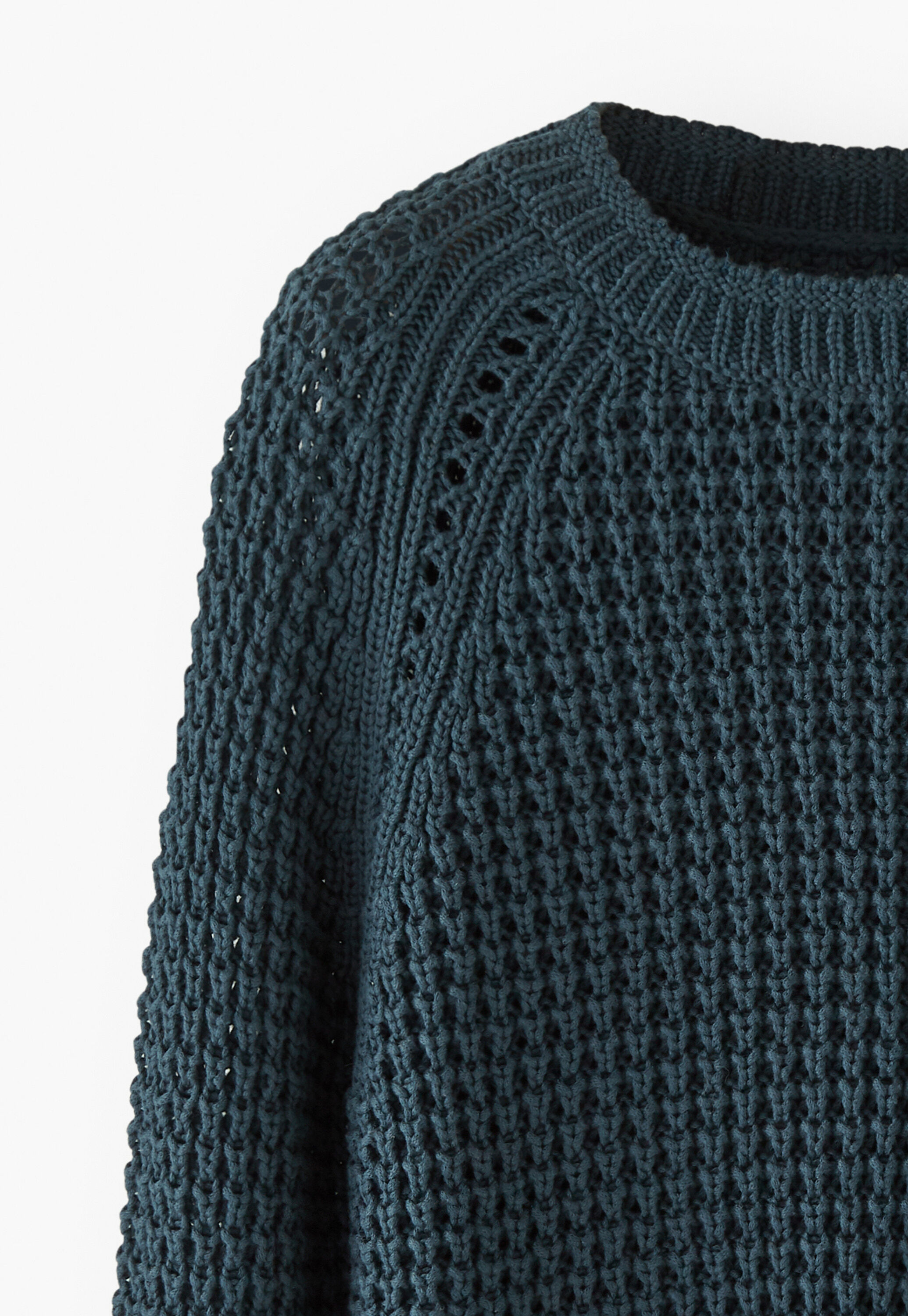 Raglan sweater, Petrol, large