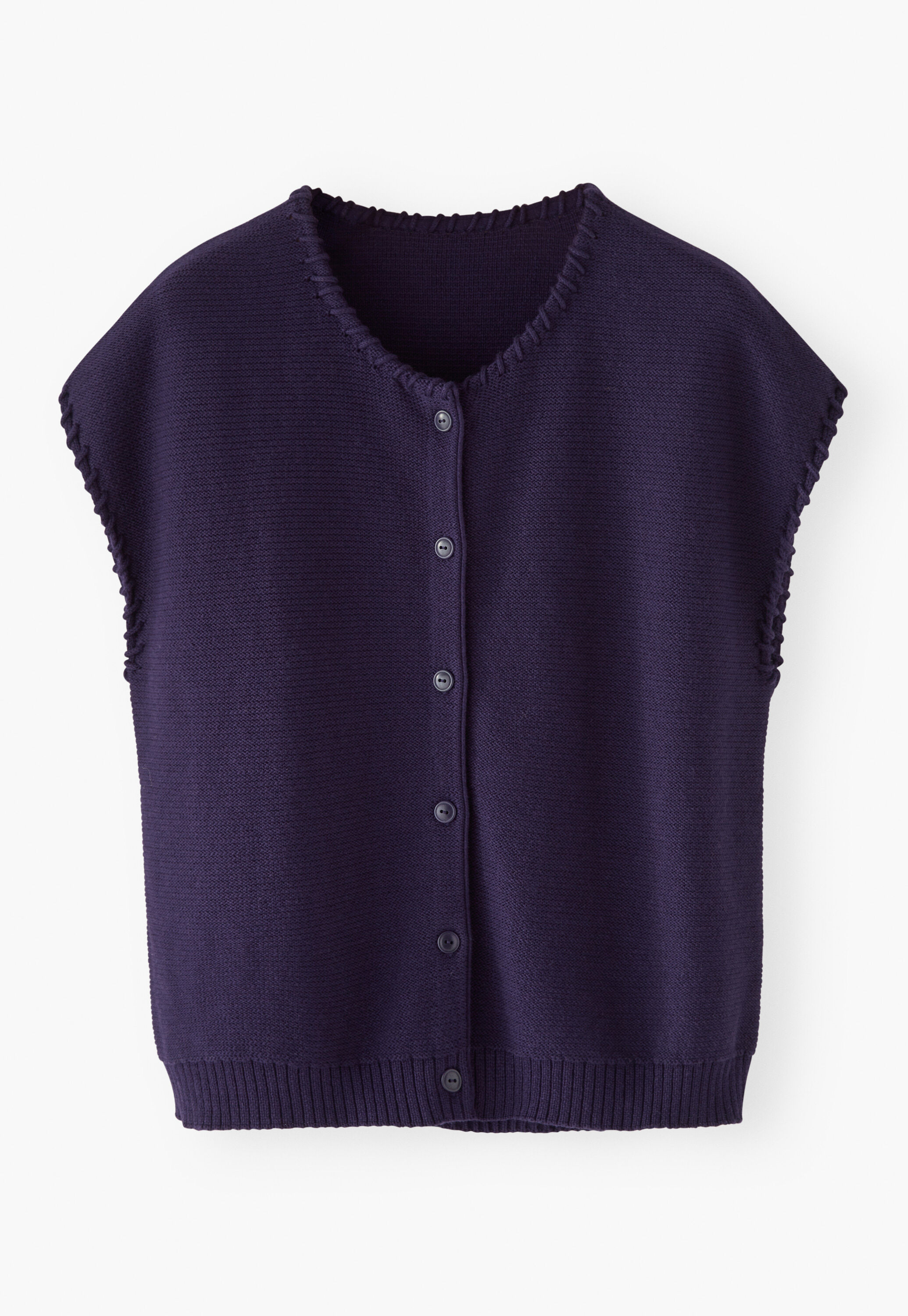 Button-front sweater