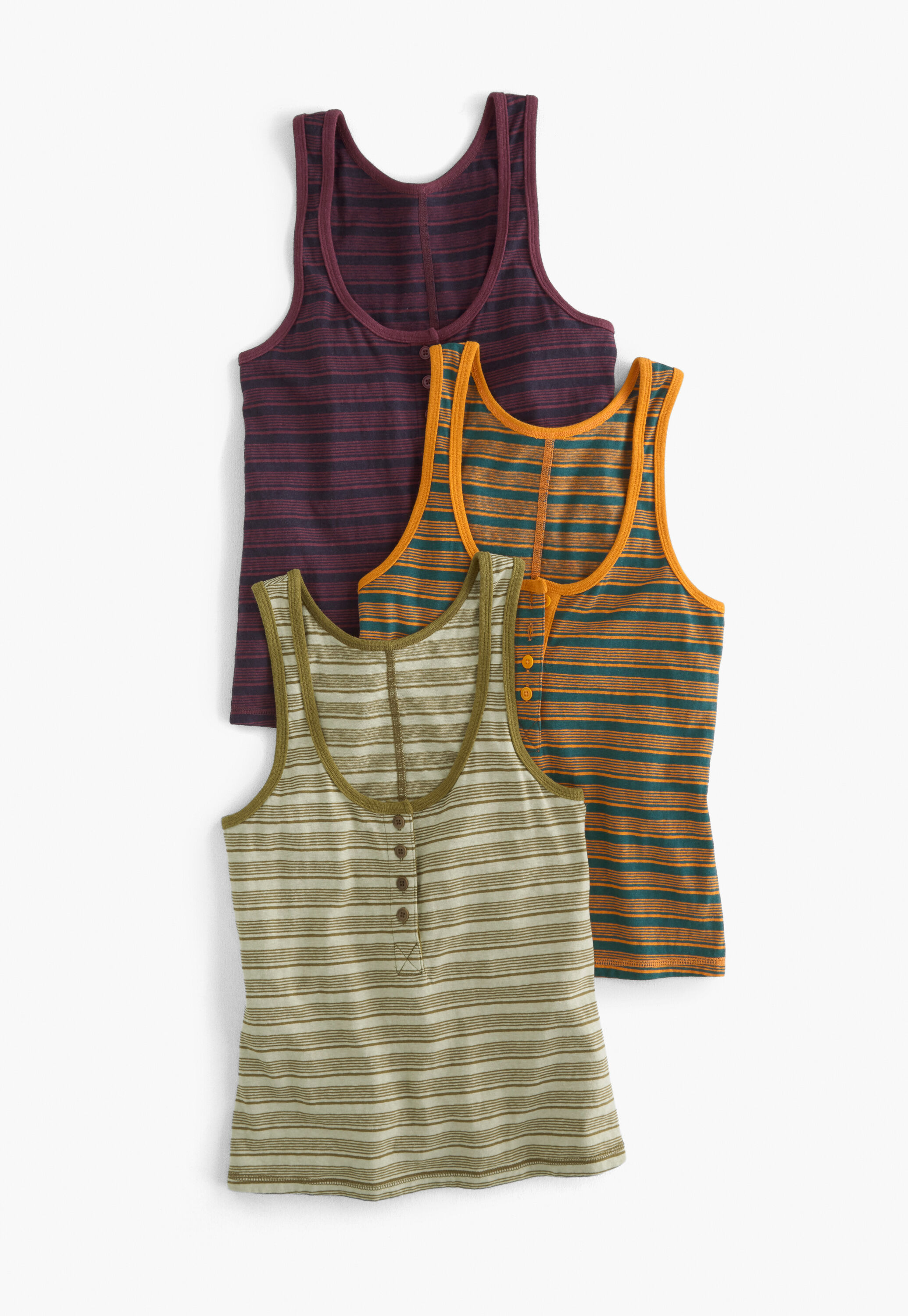 Striped vest, Sage olive, large