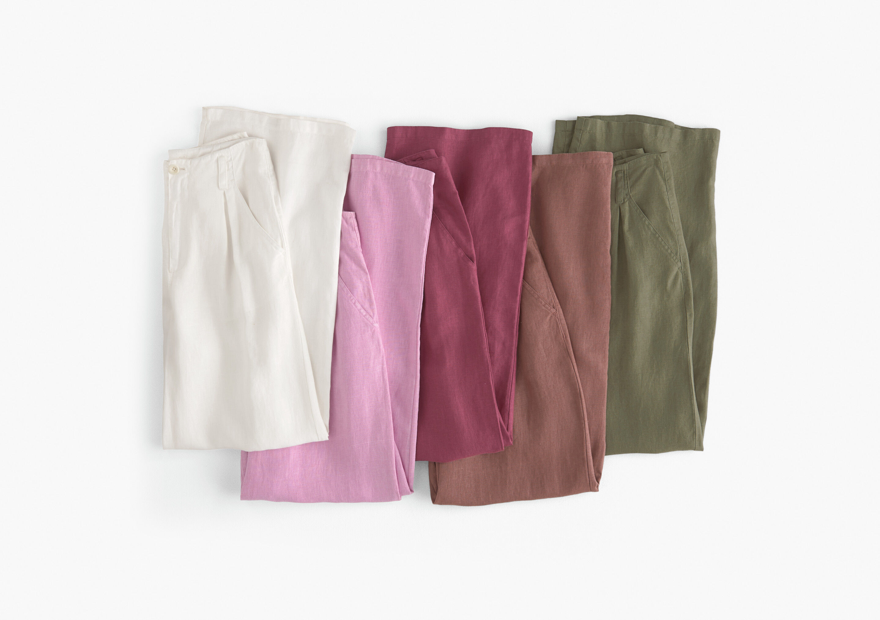 Wide-leg cord trousers