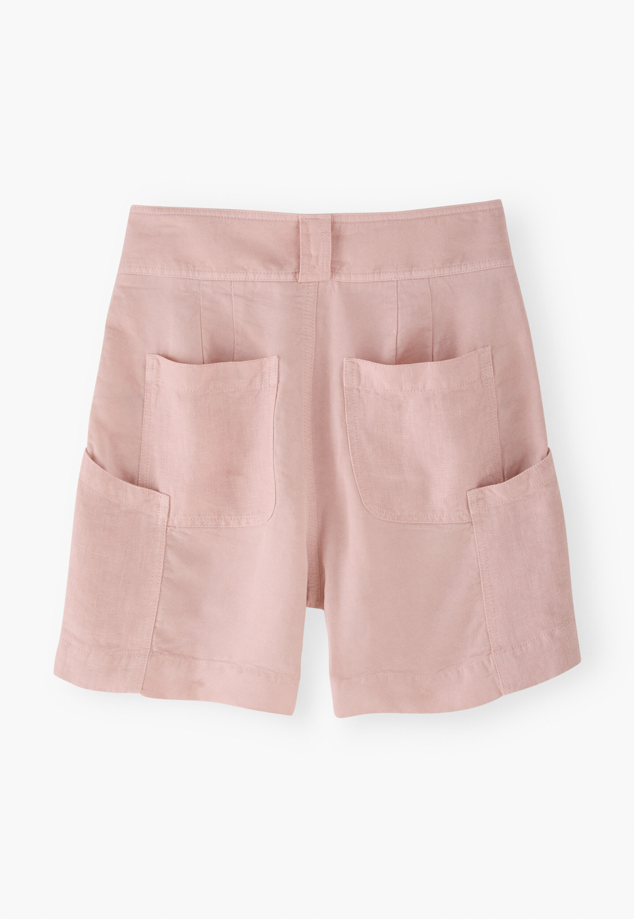 Contrast-fabric shorts, Pastel pink, large
