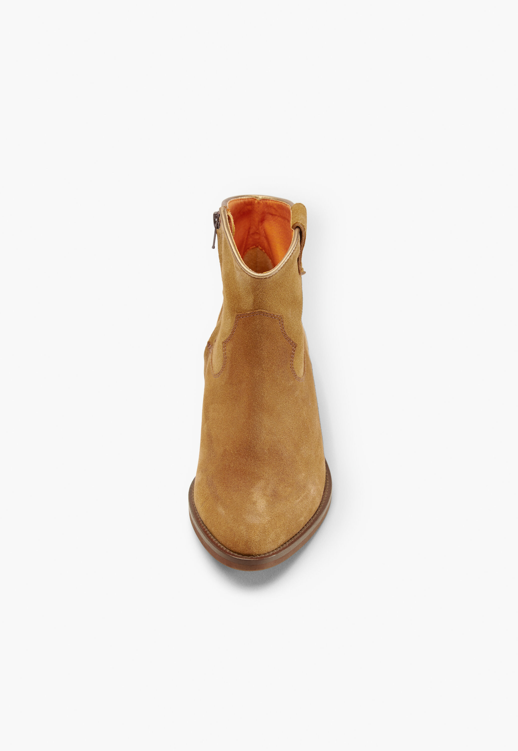 Suede ankle-boots, Tan, large