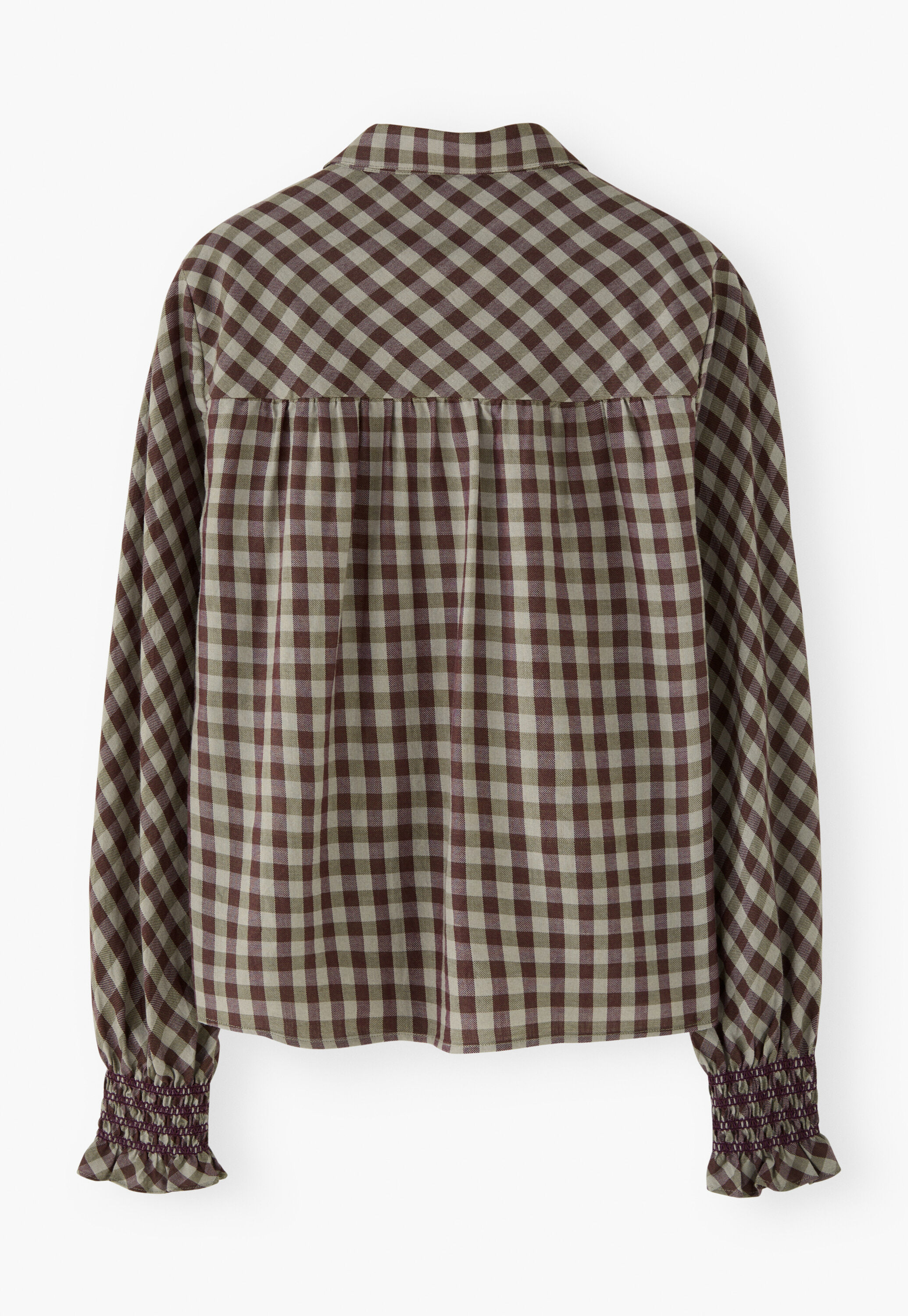 Checked shirt, Sage plum, large