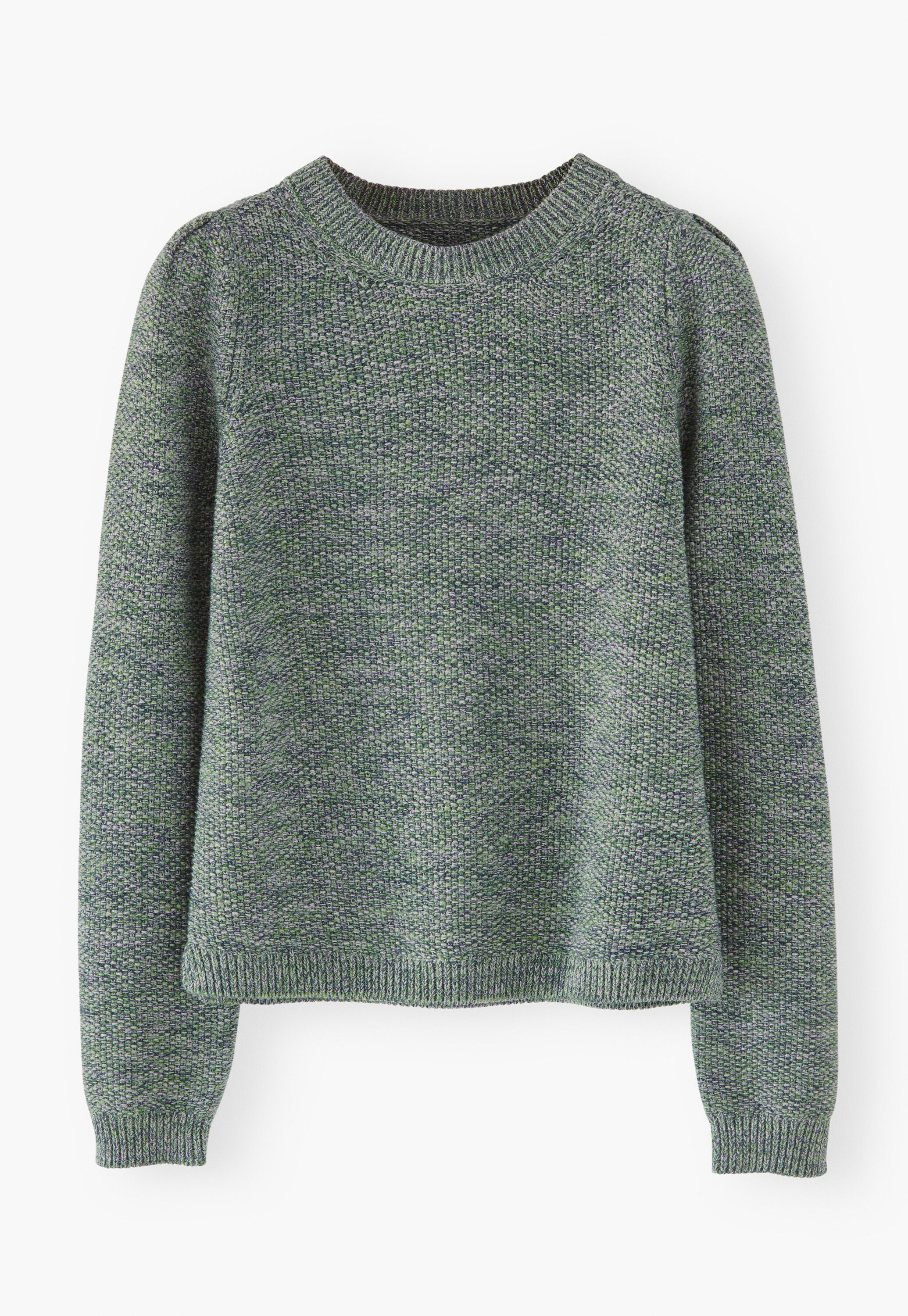 Moss-stitch sweater