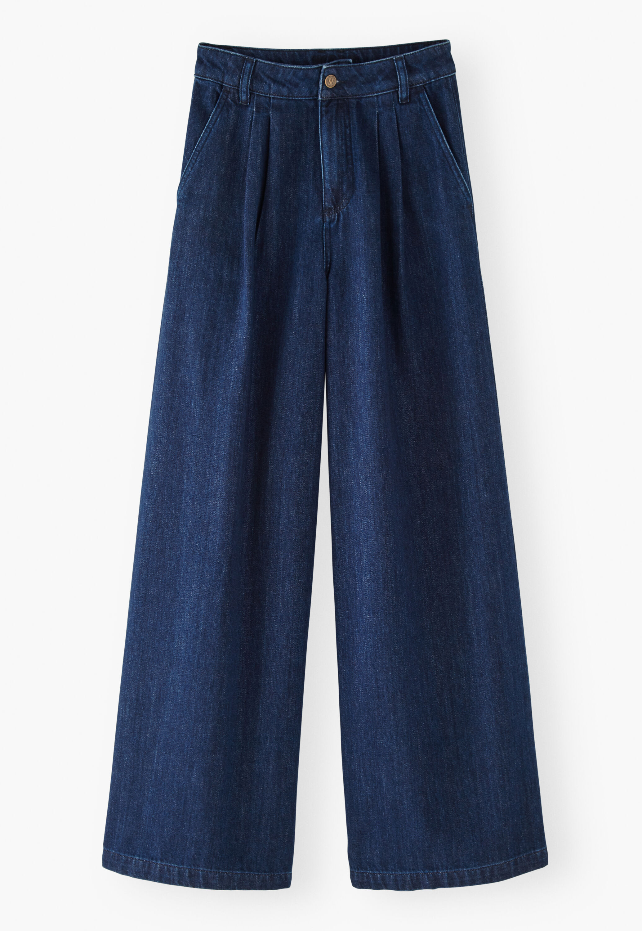 Wide-leg soft jeans