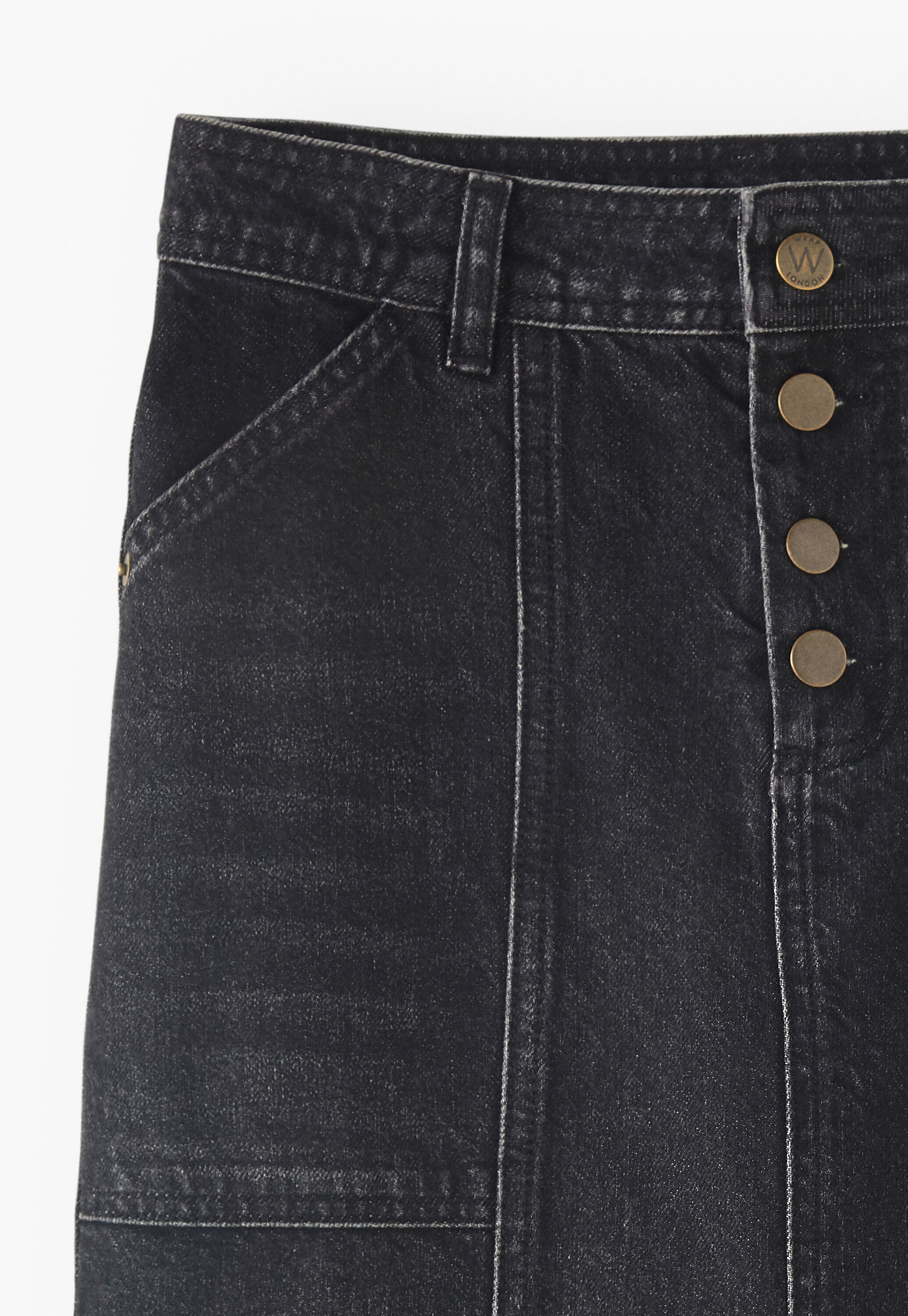 Denim pencil skirt