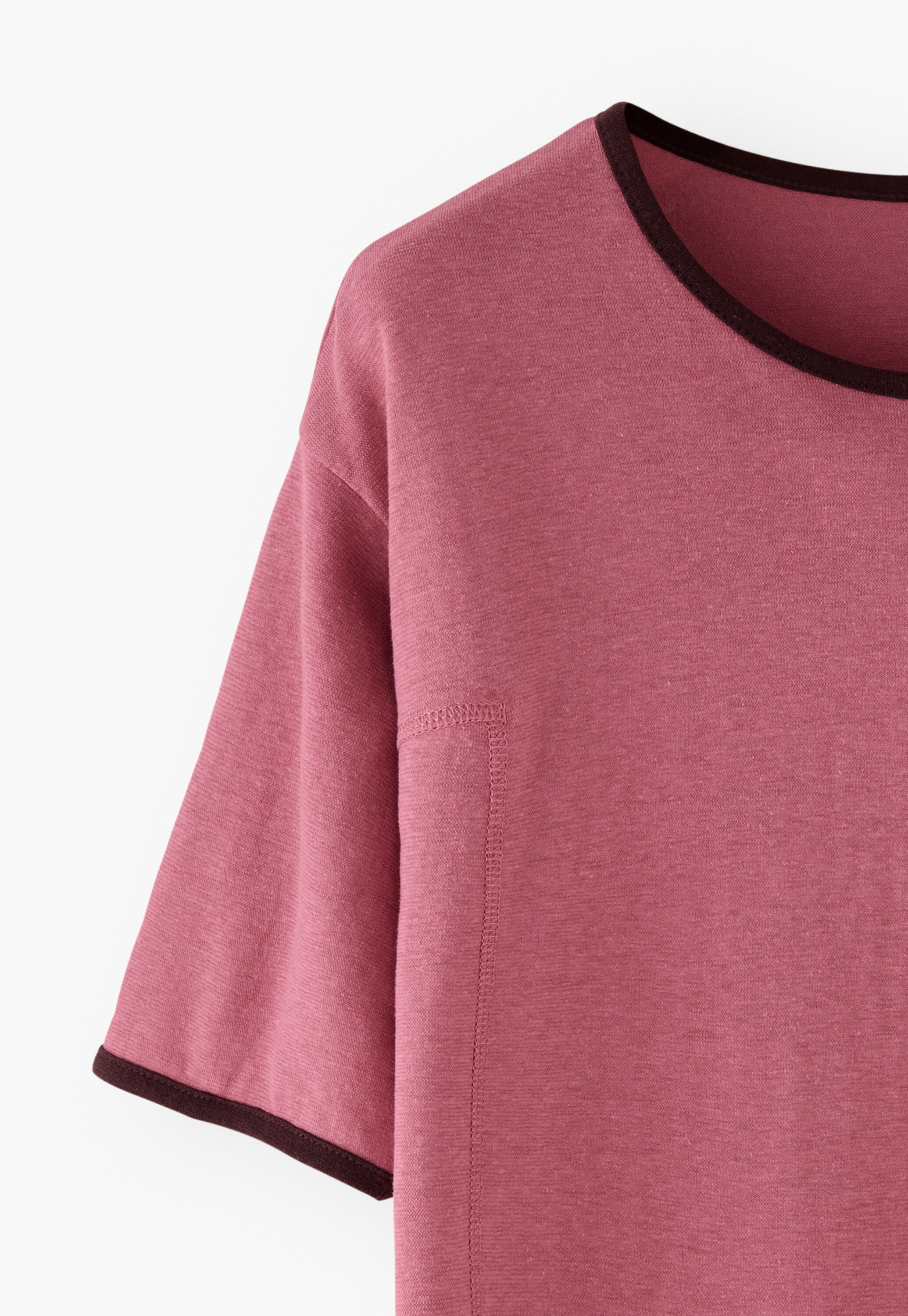 Jersey T-shirt, Dusty rose, large