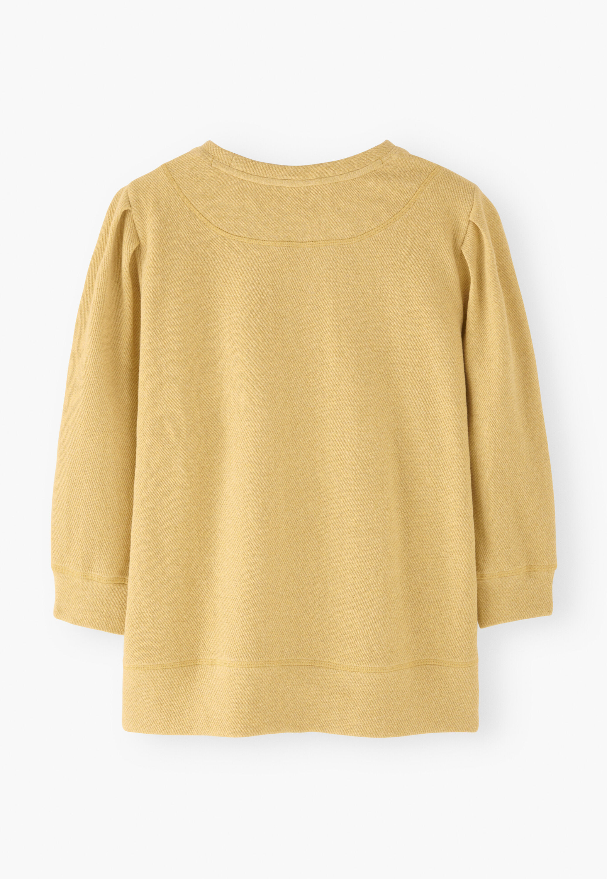 Pleat-sleeve sweatshirt