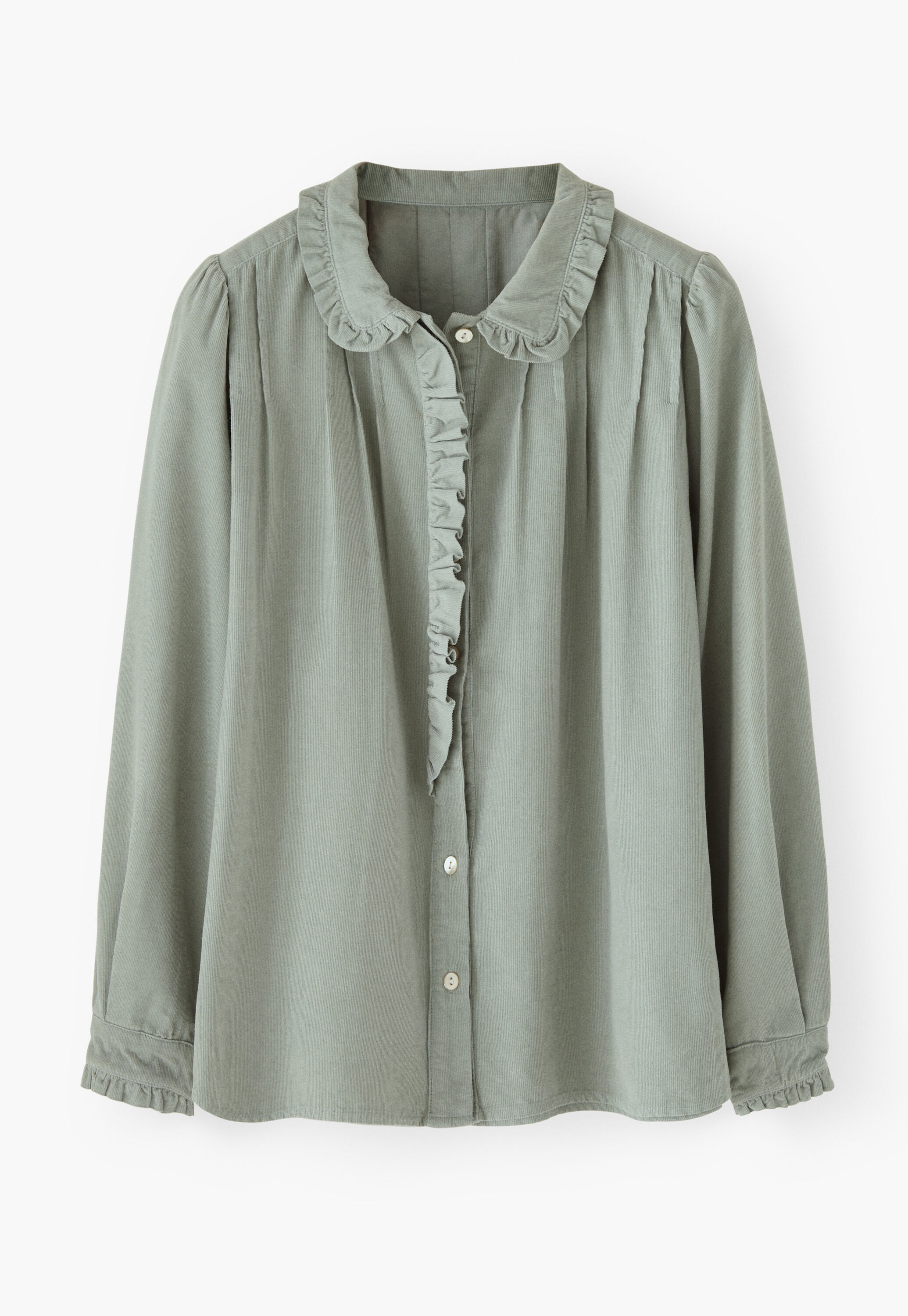 Cord pleated blouse