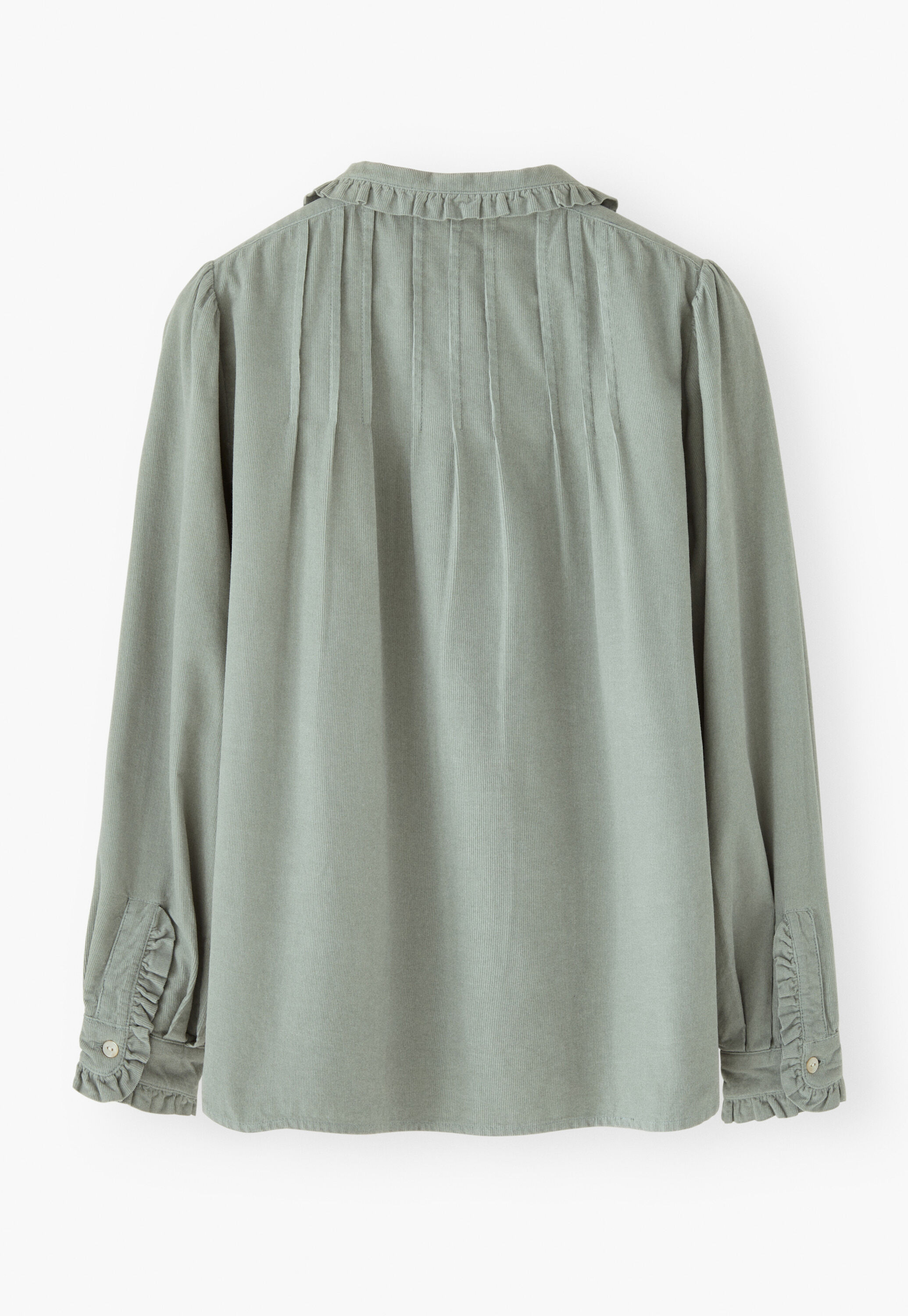 Cord pleated blouse