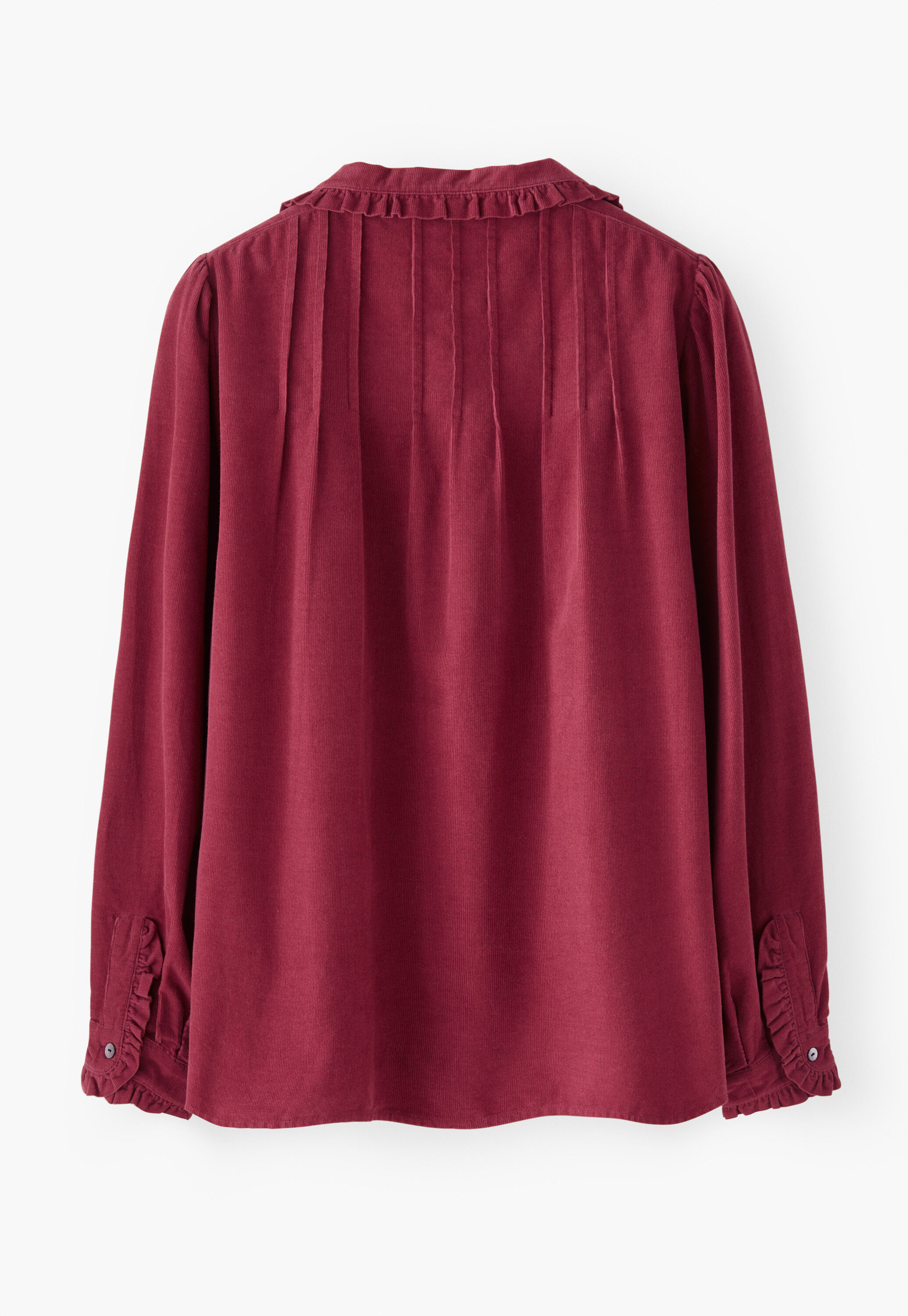 Cord pleated blouse