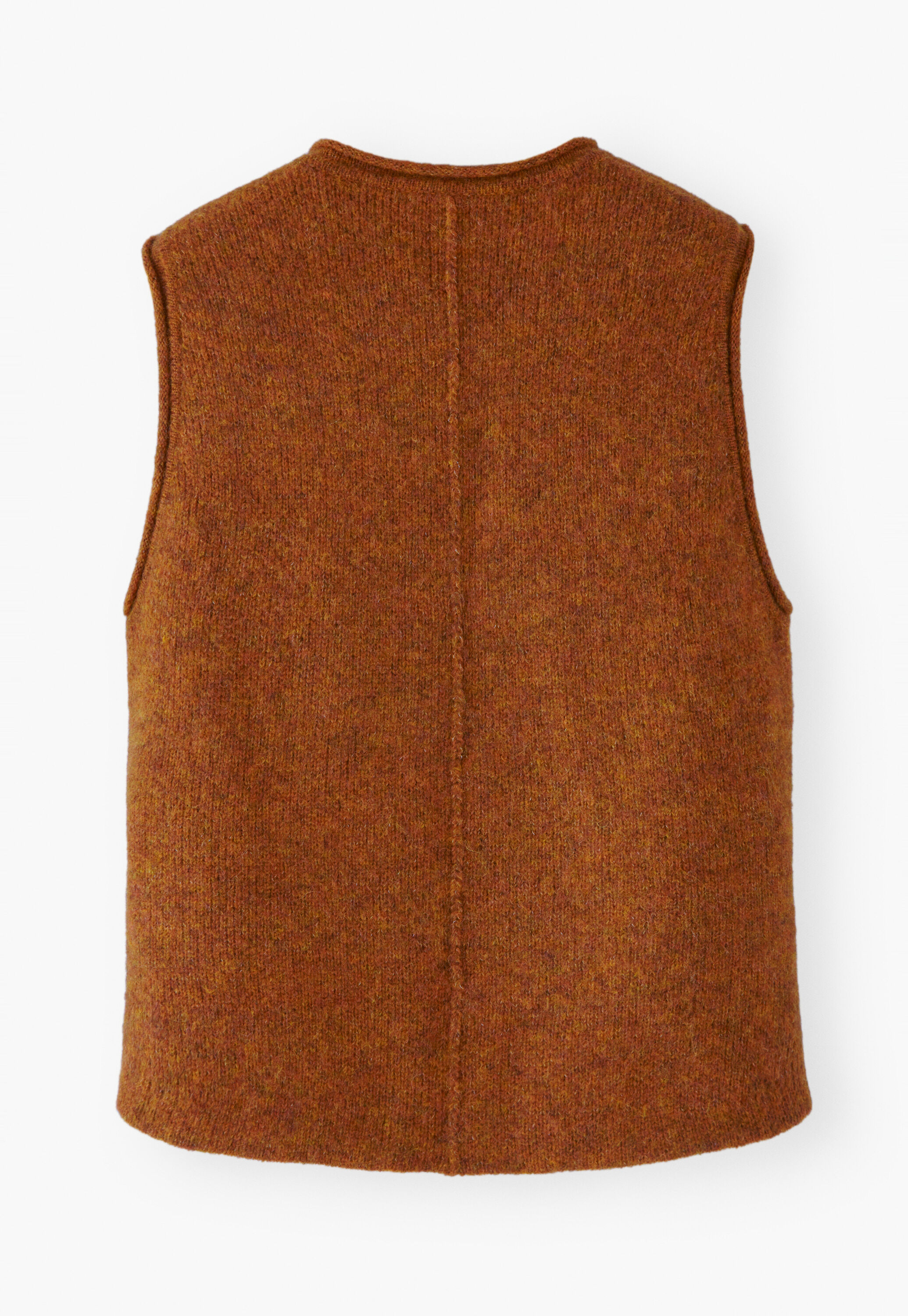 Knitted gilet, Copper sunset, large