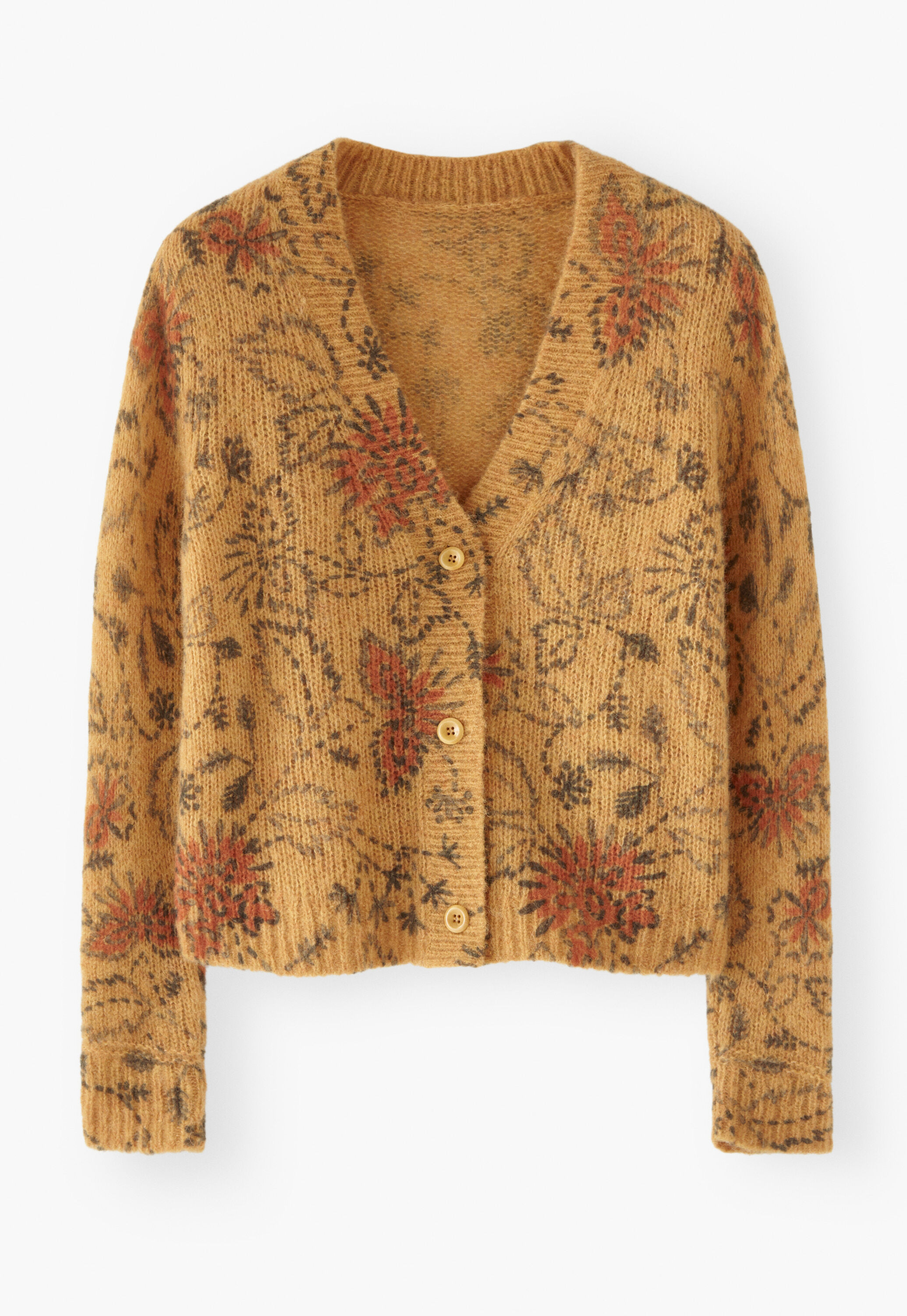 Printed cardigan