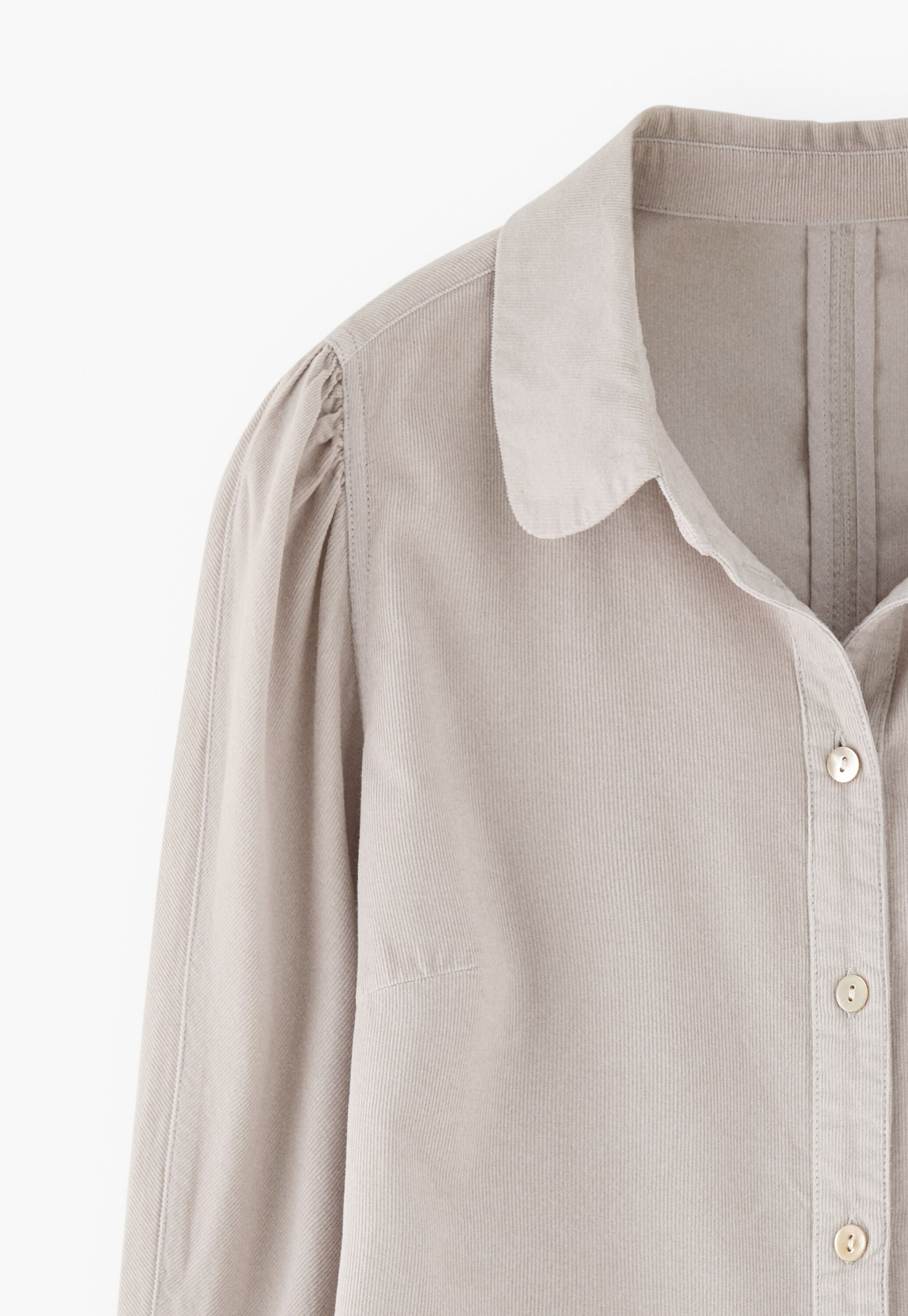 Button-through cord blouse