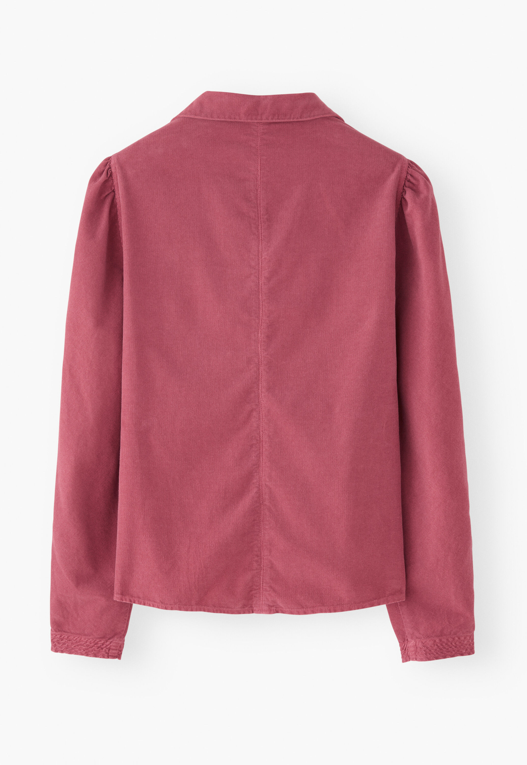 Button-through cord blouse, Dark rose, large