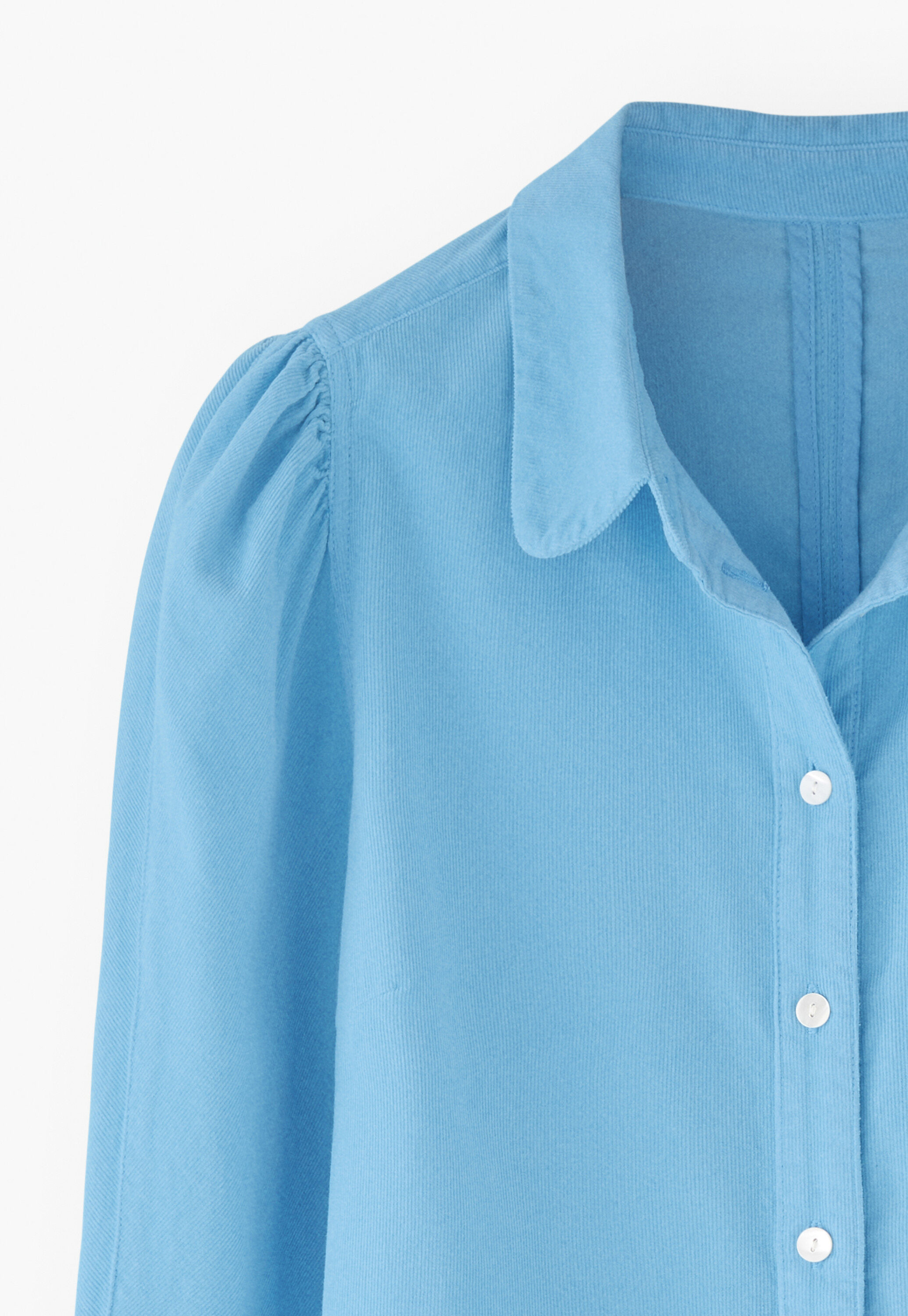 Button-through cord blouse