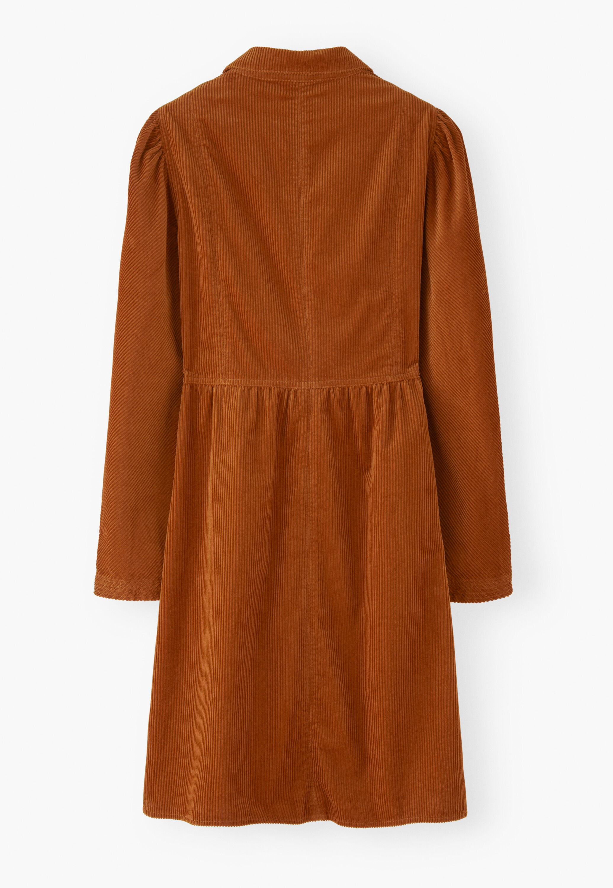 Button-through dress, Bright copper, large