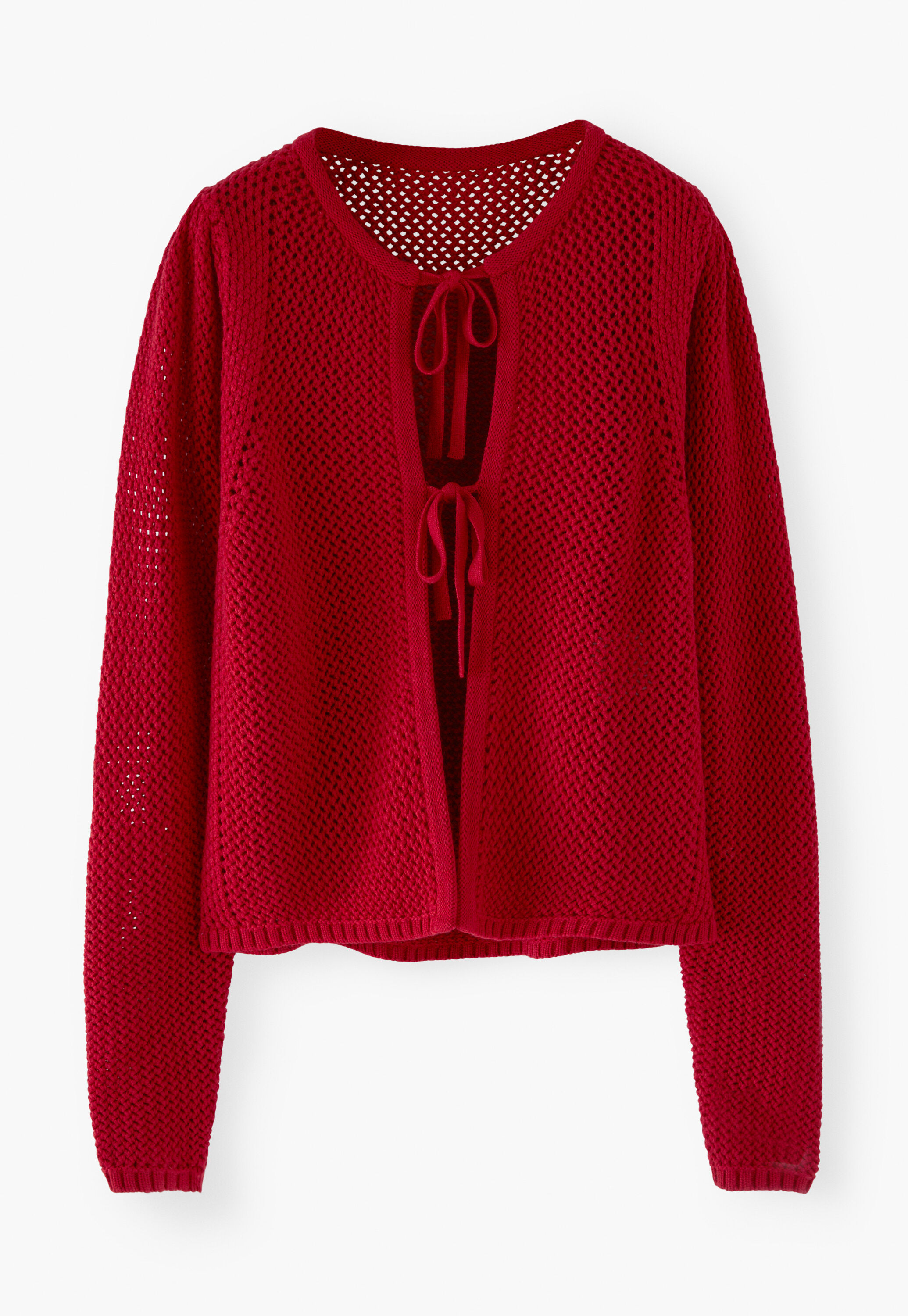 Tie-front cardigan