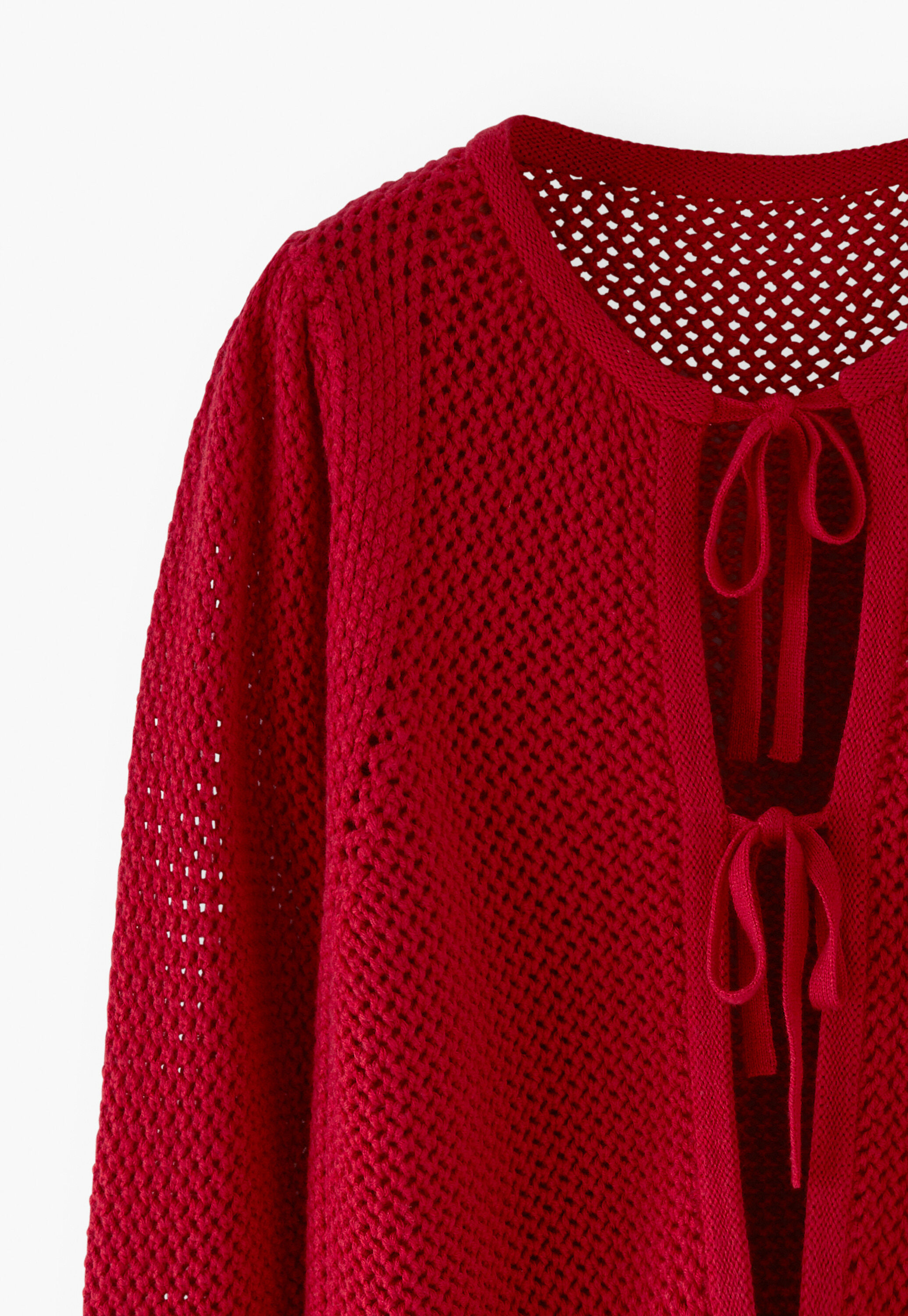 Tie-front cardigan