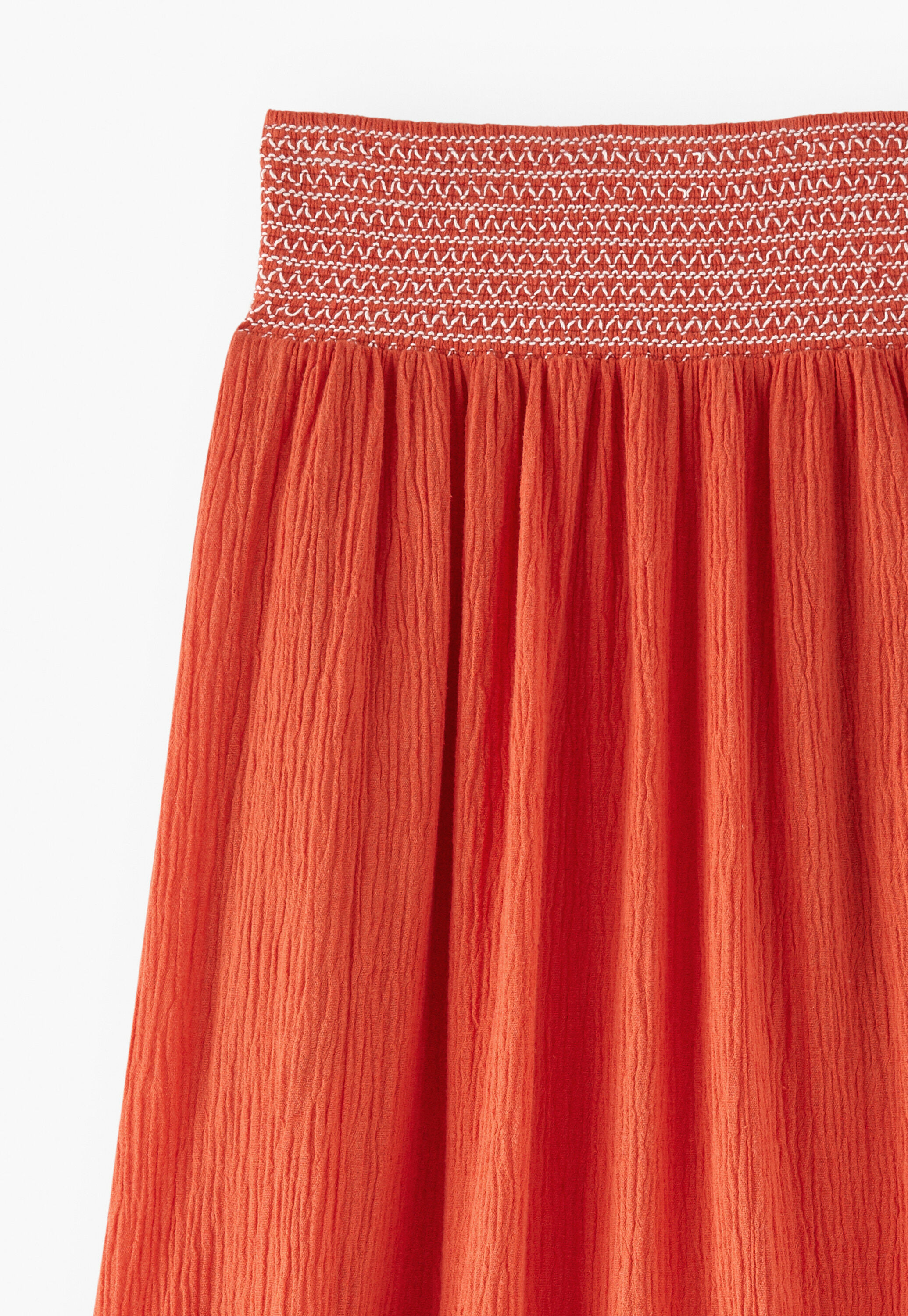 Cutwork skirt